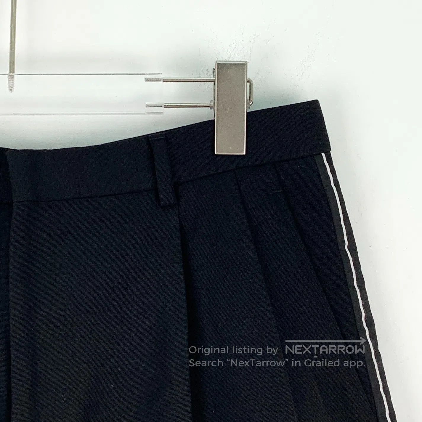 Dior Dior Black Side Logo Letter Wool Casual Shorts| Size US 32 / EU 48 - 3 Thumbnail