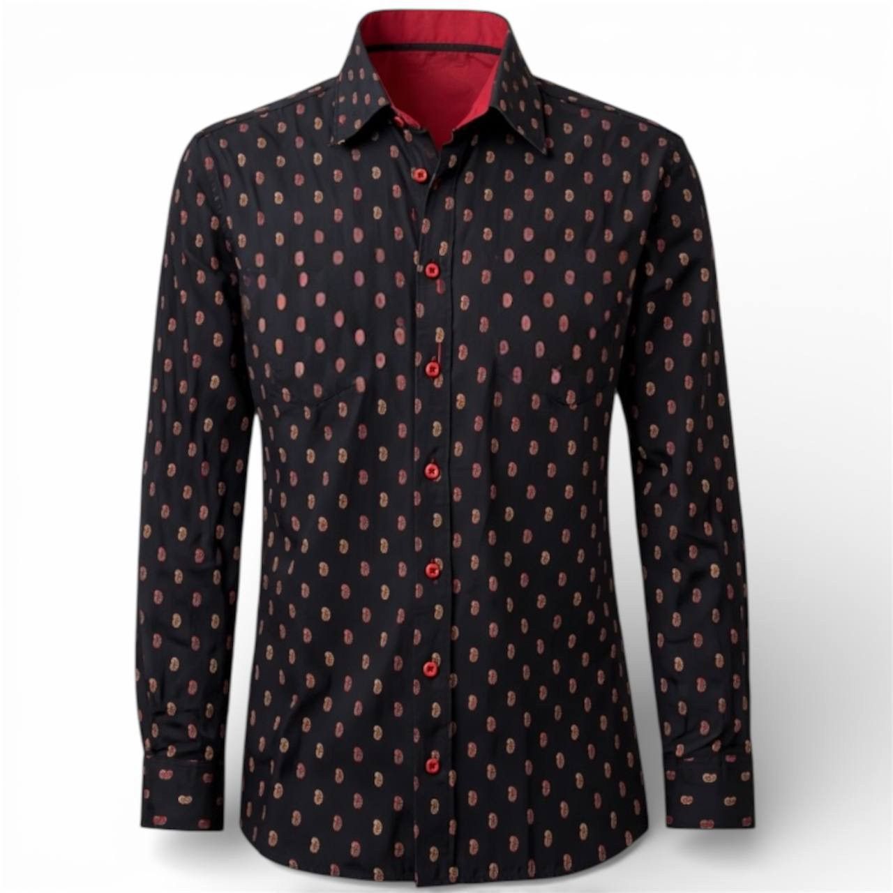 Other CLAUDIO LUGLI ITALY CLASSIC BLACK PURE COTTON MENS SHIRT XL Size US XL / EU 56 / 4 - 1 Thumbnail