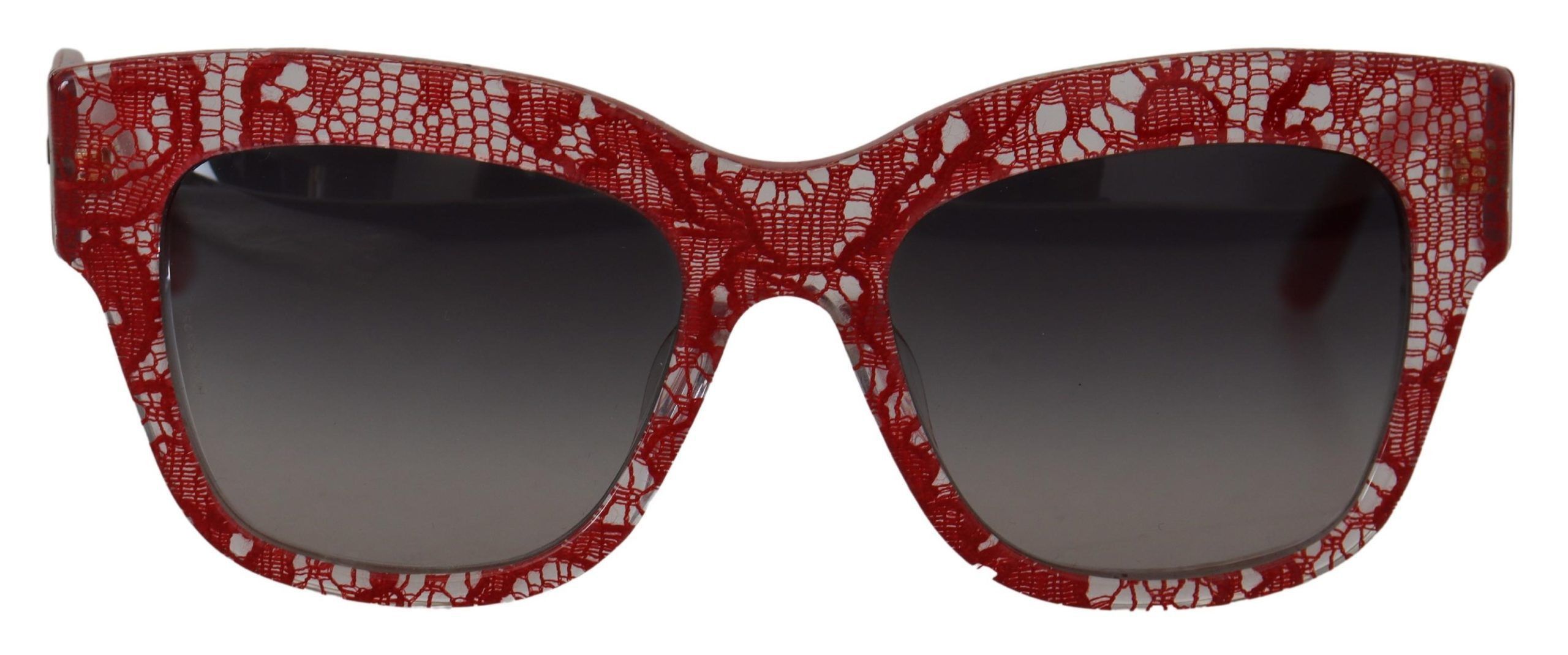 Dolce & Gabbana Sicilian Lace Accented Designer Women's Sunglasses Size ONE SIZE - 1 Thumbnail
