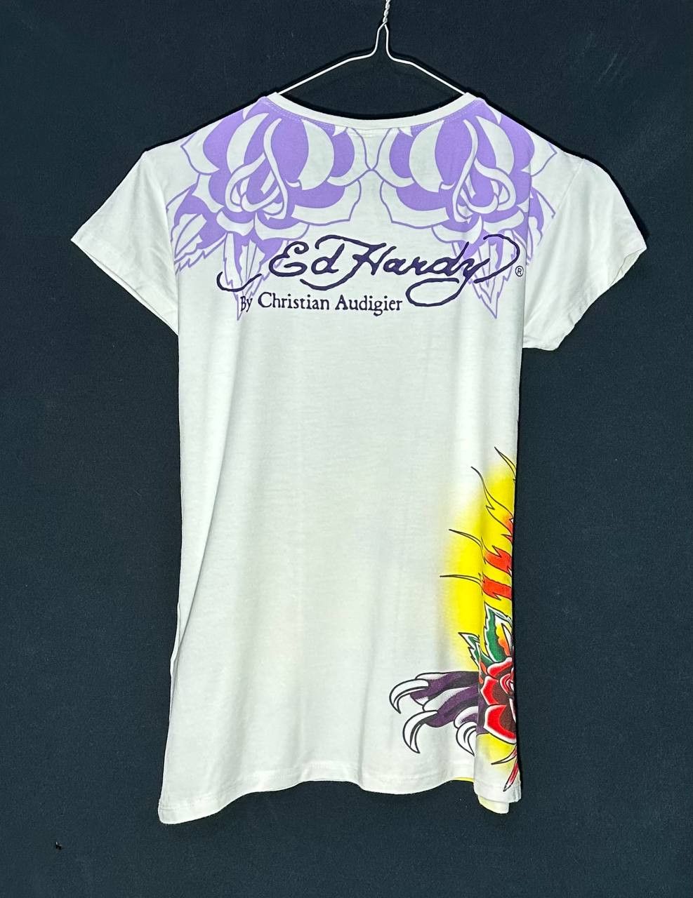 Ed Hardy Ed Hardy RETRO TIGER glitter short sleeve Y2K made in USA Size M / US 6-8 / IT 42-44 - 2 Thumbnail