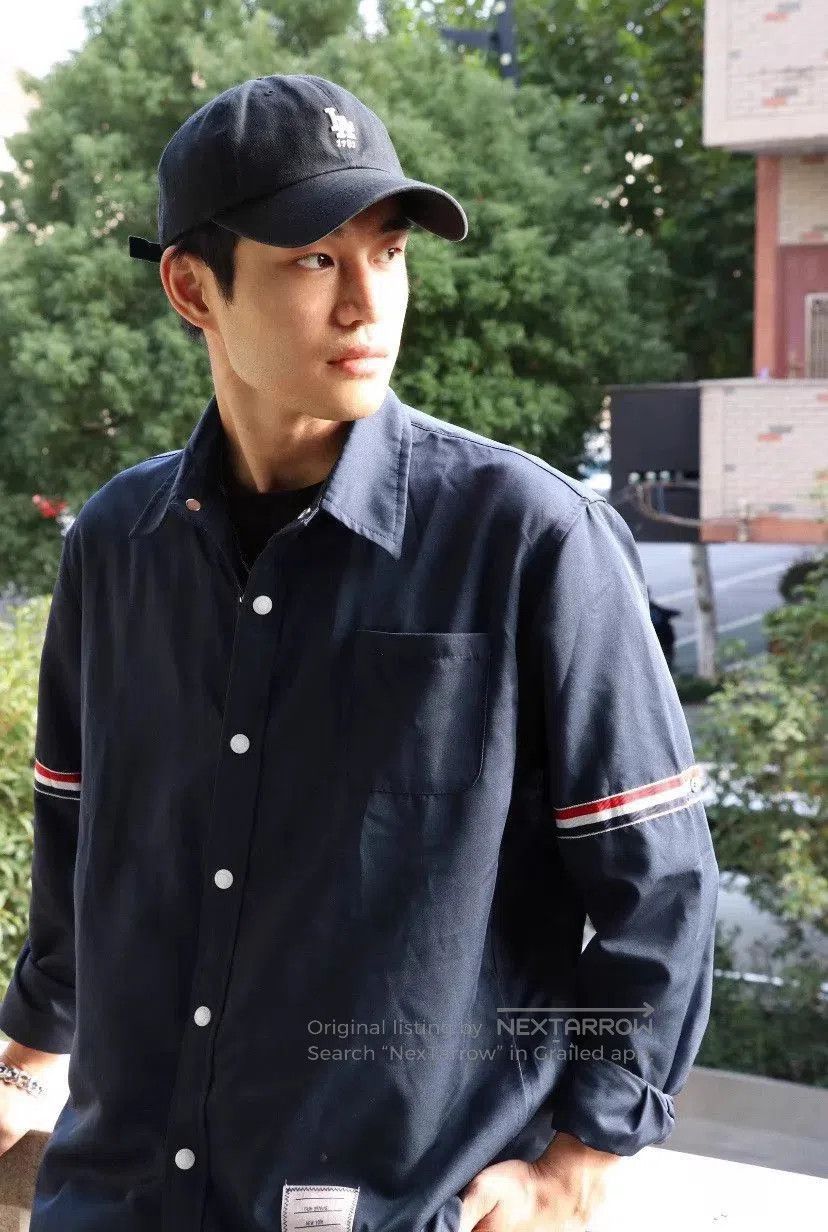 Thom Browne Blue Long Sleeve Button. Size US XL / EU 56 / 4 - 5 Thumbnail