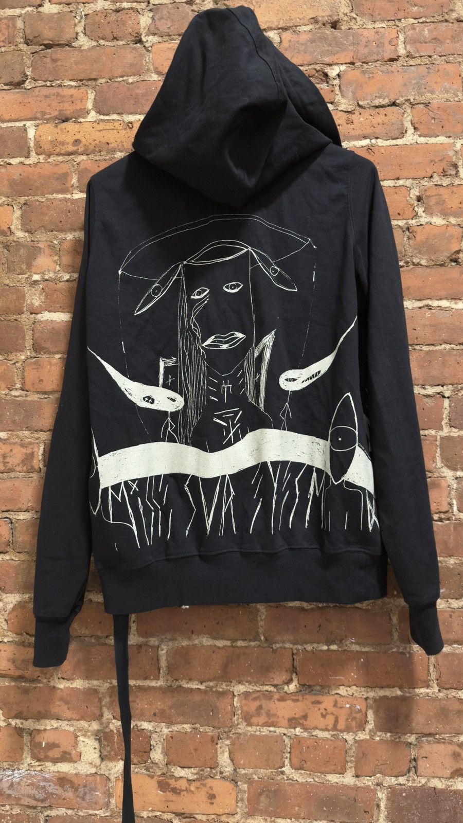 Rick Owens Drkshdw Rick Owens printed zipped jason hoodie Size US M / EU 48-50 / 2 - 1 Thumbnail