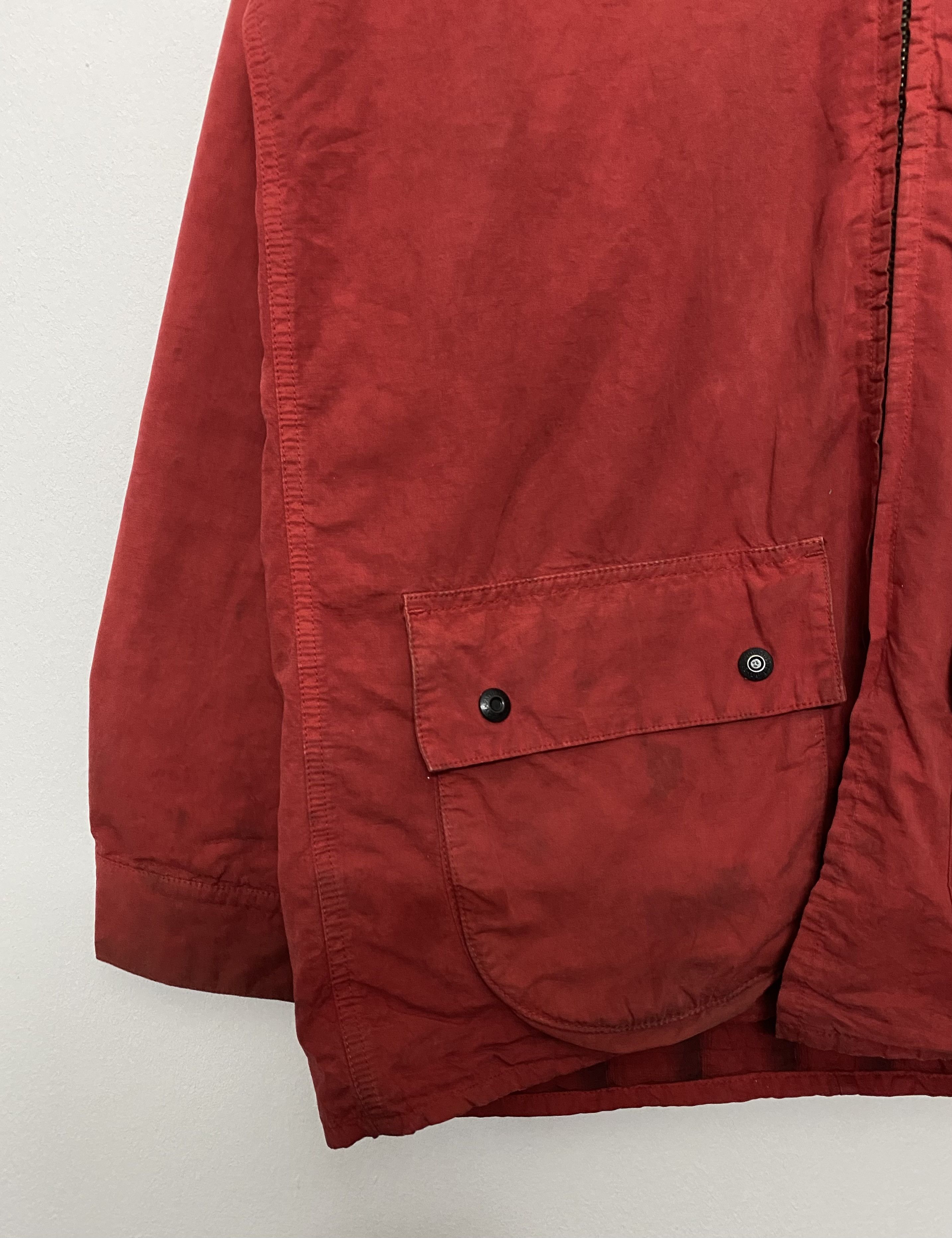 Hiroshi Kato Vintage KATO’ Red Hooded Canvas Jacket Parka Workwear Style Size US M / EU 48-50 / 2 - 7 Thumbnail