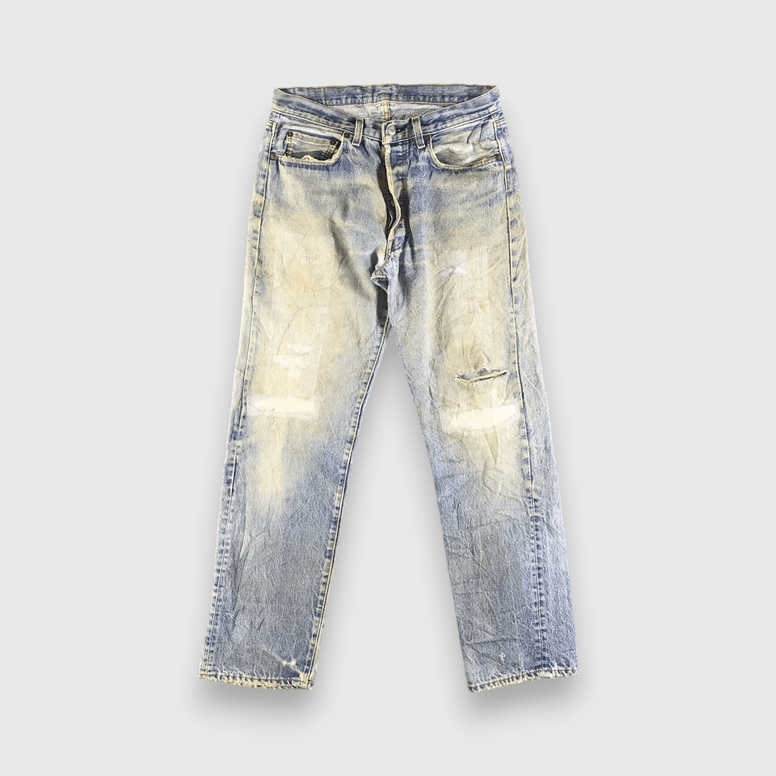 Levi's 90s Vintage Light Wash Levis 501 Jeans-J3905 Size US 32 / EU 48 - 1 Thumbnail