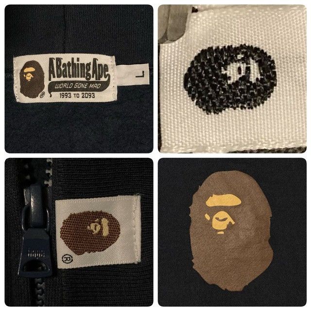 Bape BAPE HEAD LOGO Zip Hoodie Navy a bathing ape NIGO Size US L / EU 52-54 / 3 - 7 Thumbnail