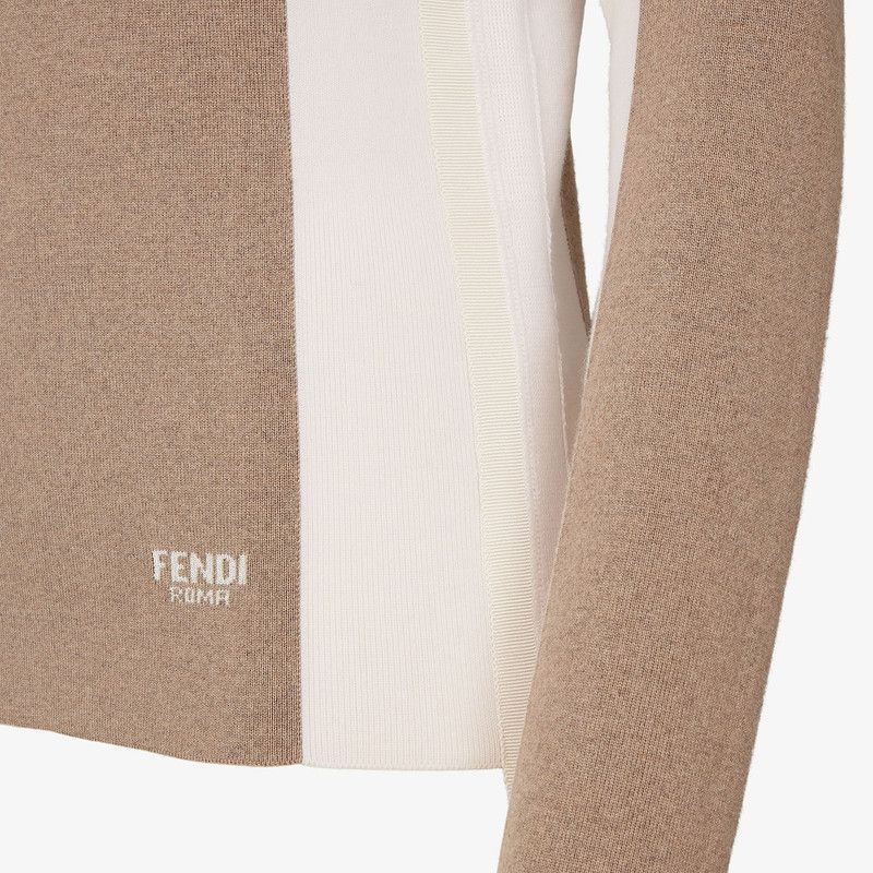 Fendi o1loc1c0426 Jumper in Beige Size M / US 6-8 / IT 42-44 - 3 Thumbnail