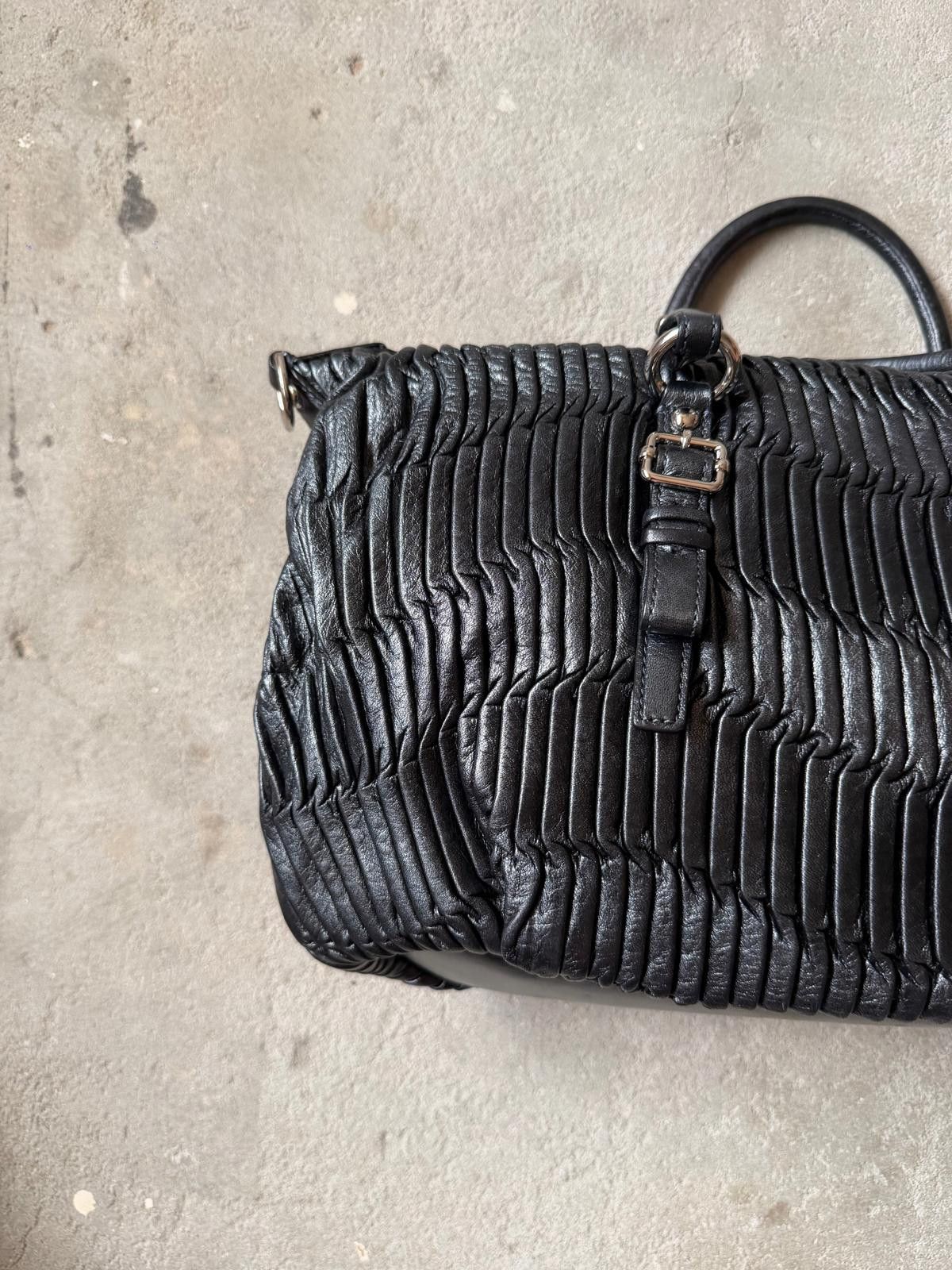 Coach Coach Madison Woven Shoulder Bag Black Size ONE SIZE - 8 Thumbnail