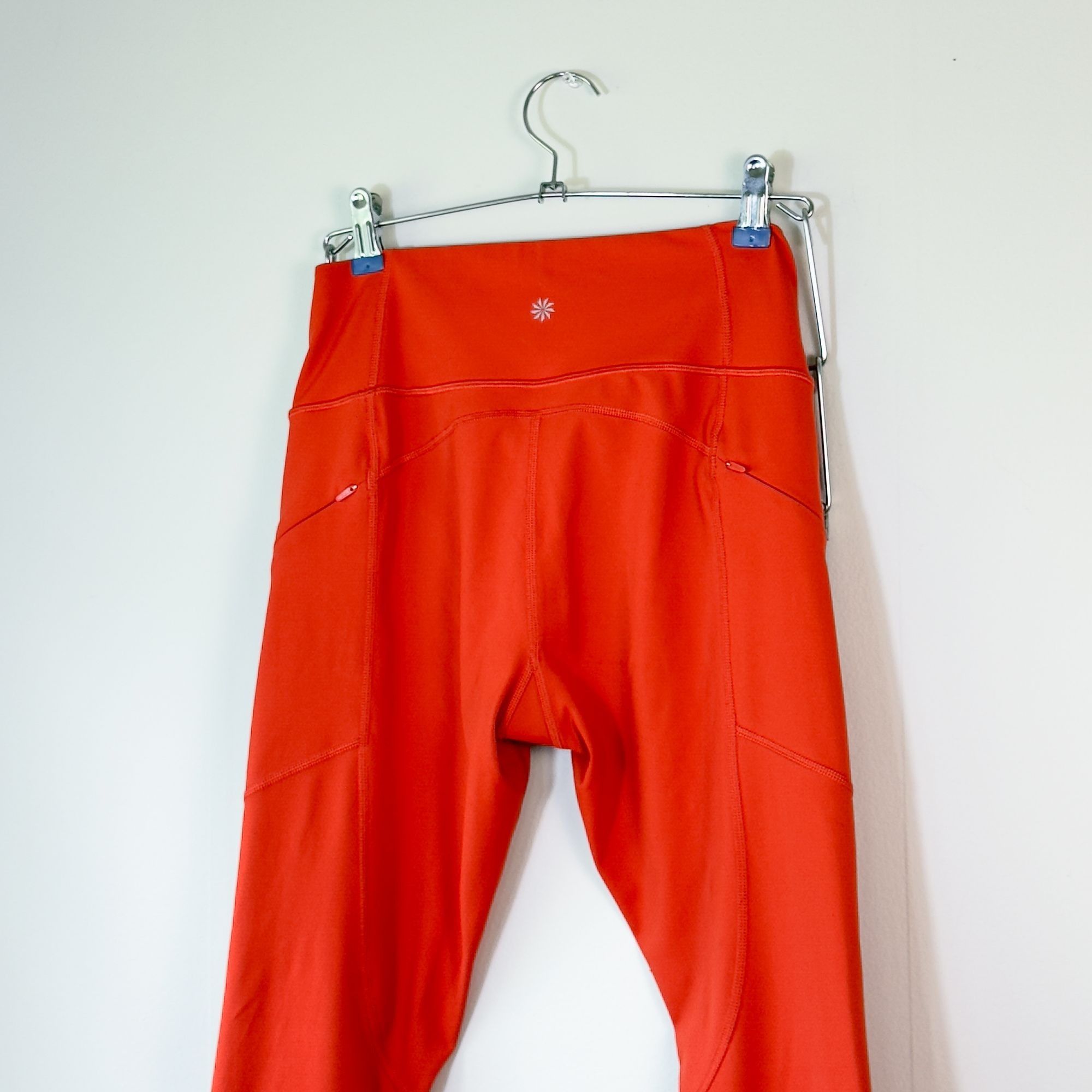 Athleta Athleta Contender Laser Cut Tights Neon Orange Small Legging Size 26" / US 2 / IT 38 - 3 Thumbnail
