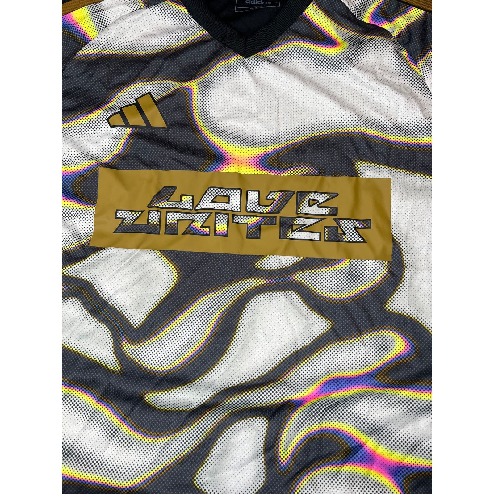 Adidas Adidas Tiro LOVE UNITES Soccer Jersey Black Gold Camo Size US XXL / EU 58 / 5 - 3 Thumbnail
