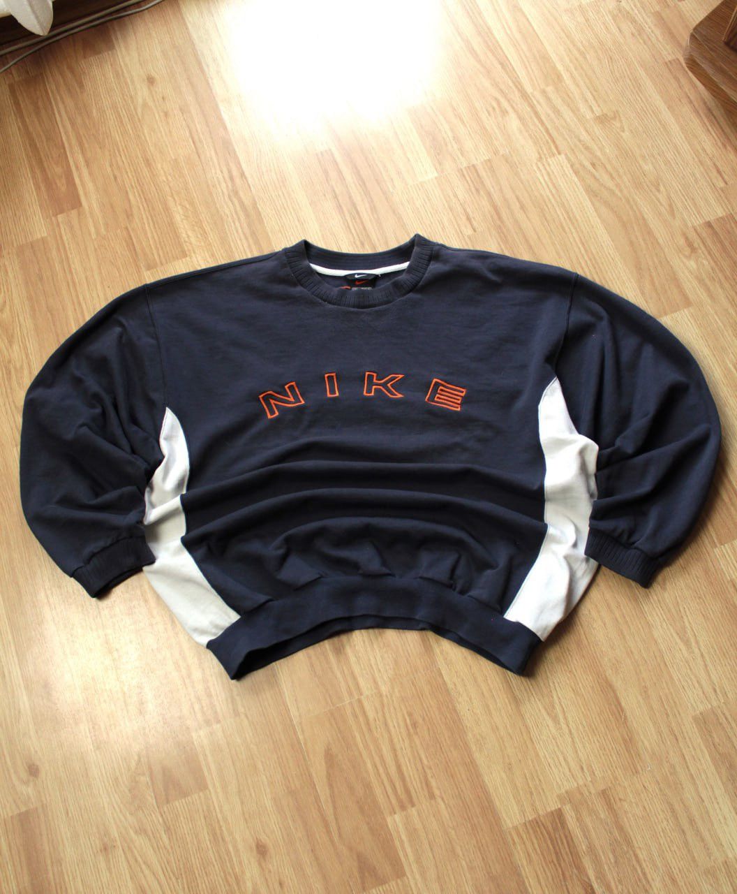 Nike 🔥 90s Nike Big Logo Swoosh Vintage Sweatshirt Hoodie Y2K Size US L / EU 52-54 / 3 - 2 Thumbnail