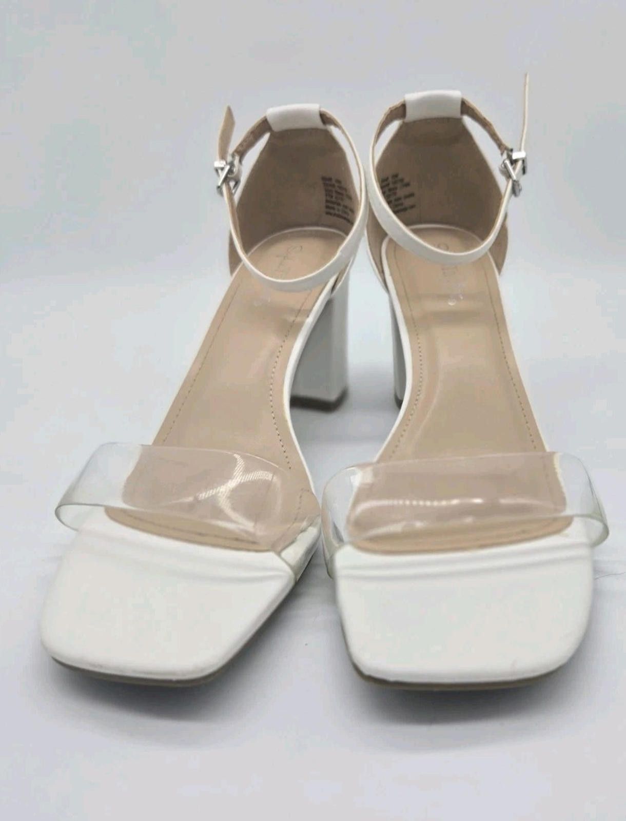 Other Sophia Taylor White Heels Clear Open Toe Style Lynn Sz 10 M Size US 10 / IT 40 - 8 Thumbnail