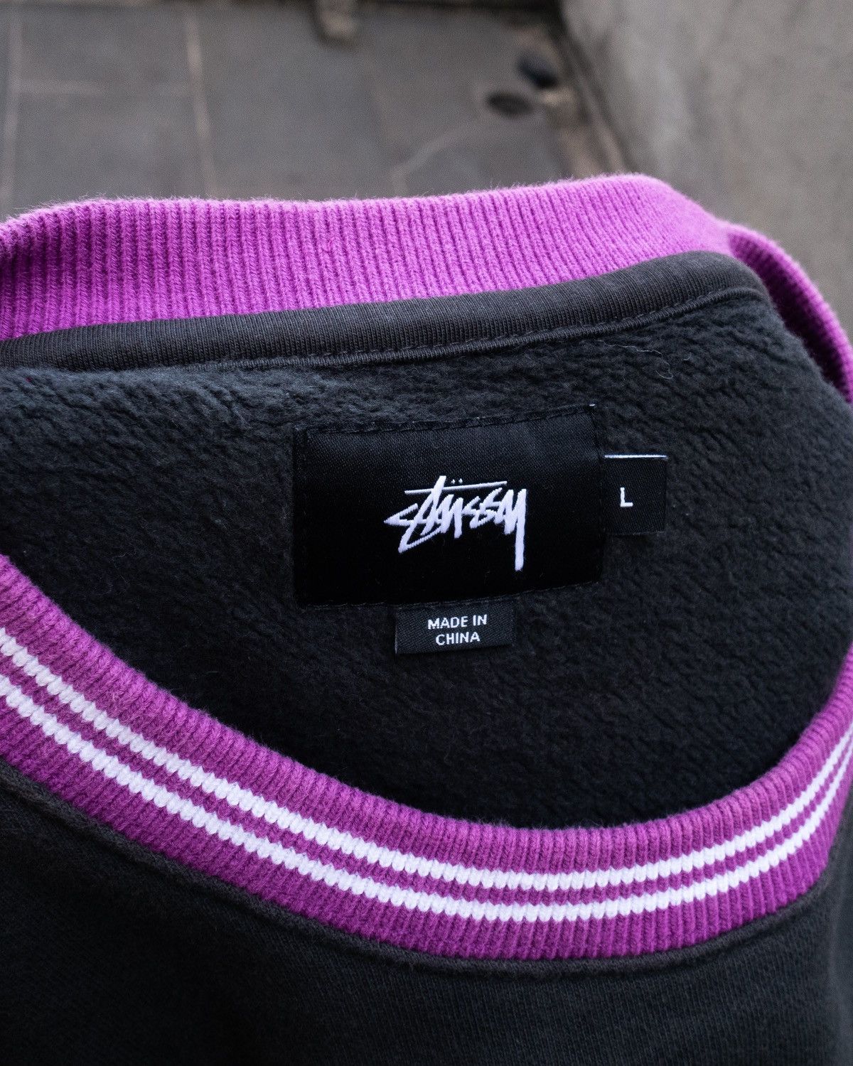 Stussy Stussy Sweatshirt “Contrast Collar Crew” FW24 Size US L / EU 52-54 / 3 - 2 Thumbnail