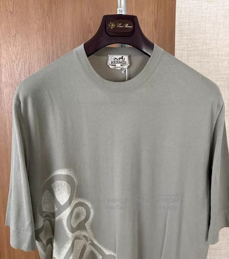 Hermes Hermes Pig Nose Knit Short Sleeve T-Shirt Size US L / EU 52-54 / 3 - 3 Thumbnail