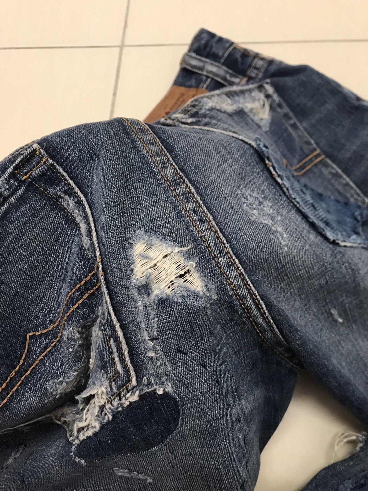Denim & Supply Ralph Lauren Denim & Supply Ralph Lauren Sashiko Boro Patchwork Jeans Size US 31 - 8 Thumbnail