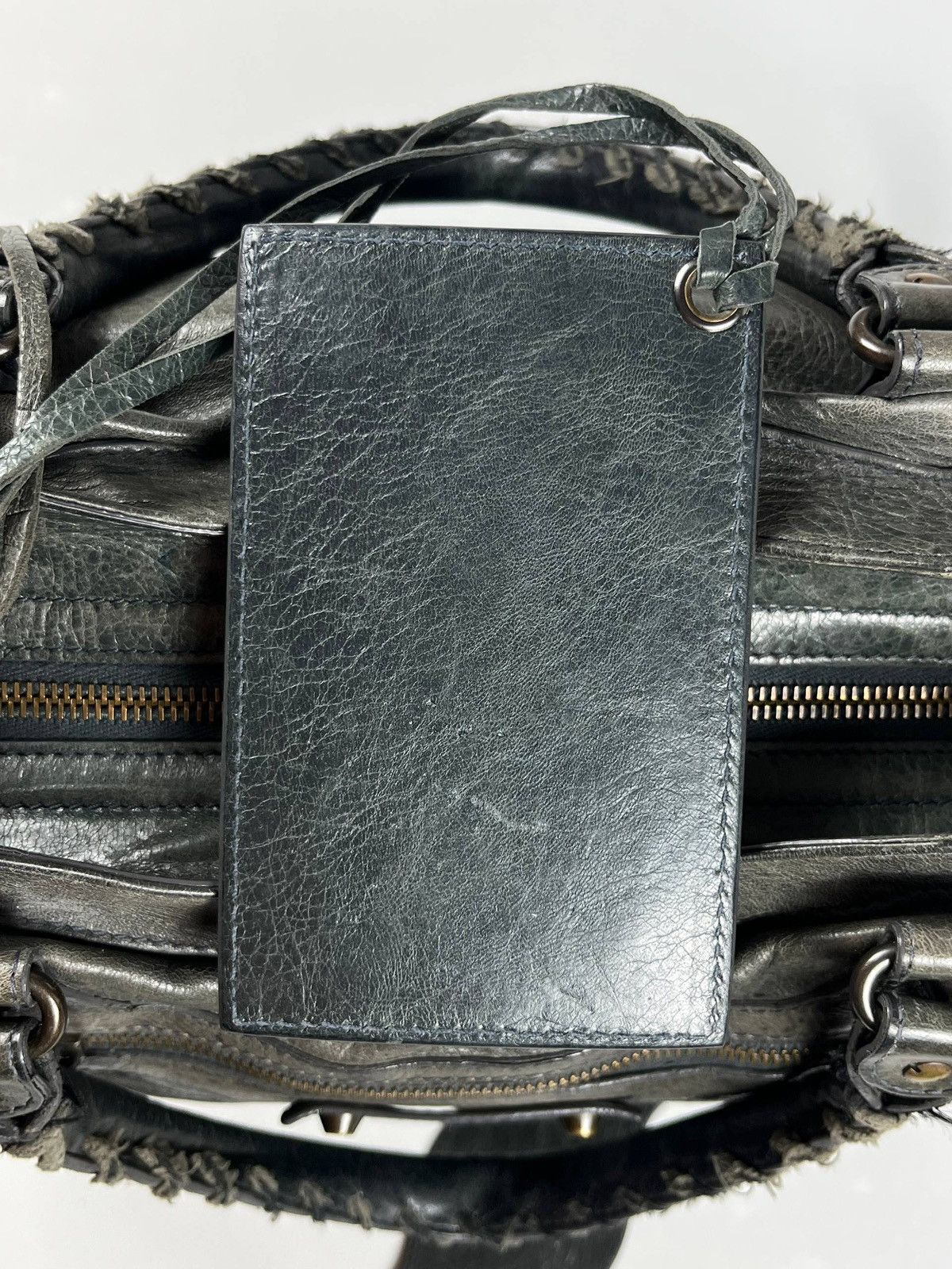 Balenciaga 2012 BALENCIAGA Black Lambskin Leather Motorcycle Velo Bag Size ONE SIZE - 10 Thumbnail