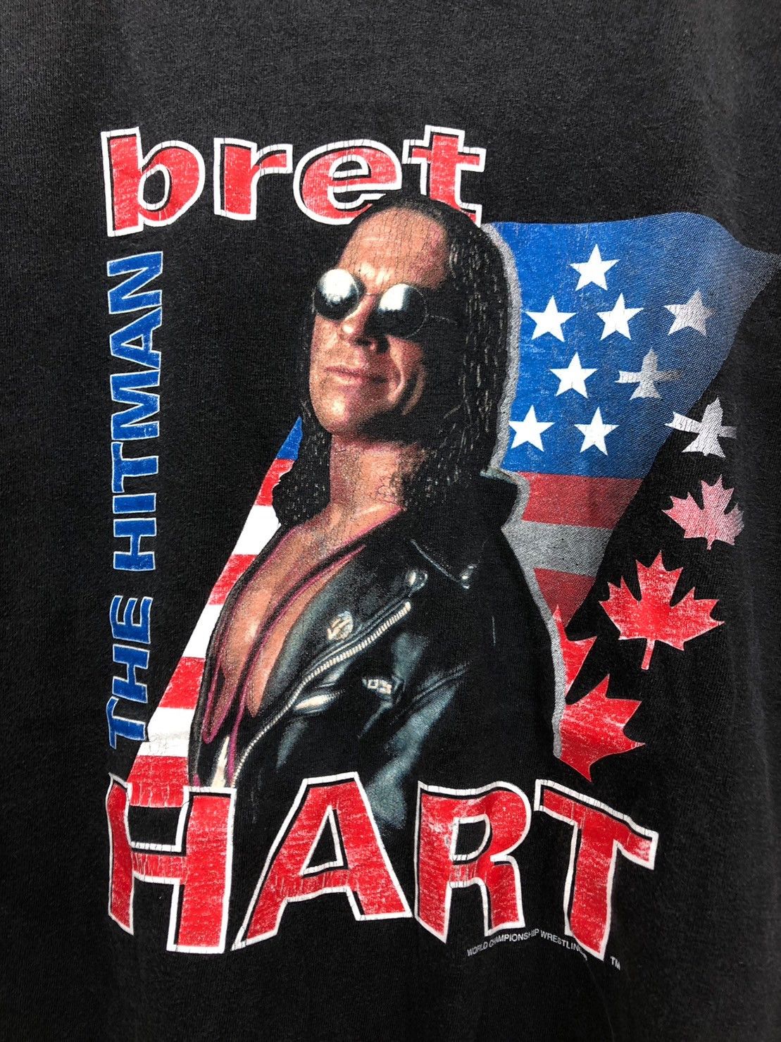 Vintage × WWE × WWF Vintage 1990's Bret Hart The Hitman Shirt BN Size US M / EU 48-50 / 2 - 3 Thumbnail
