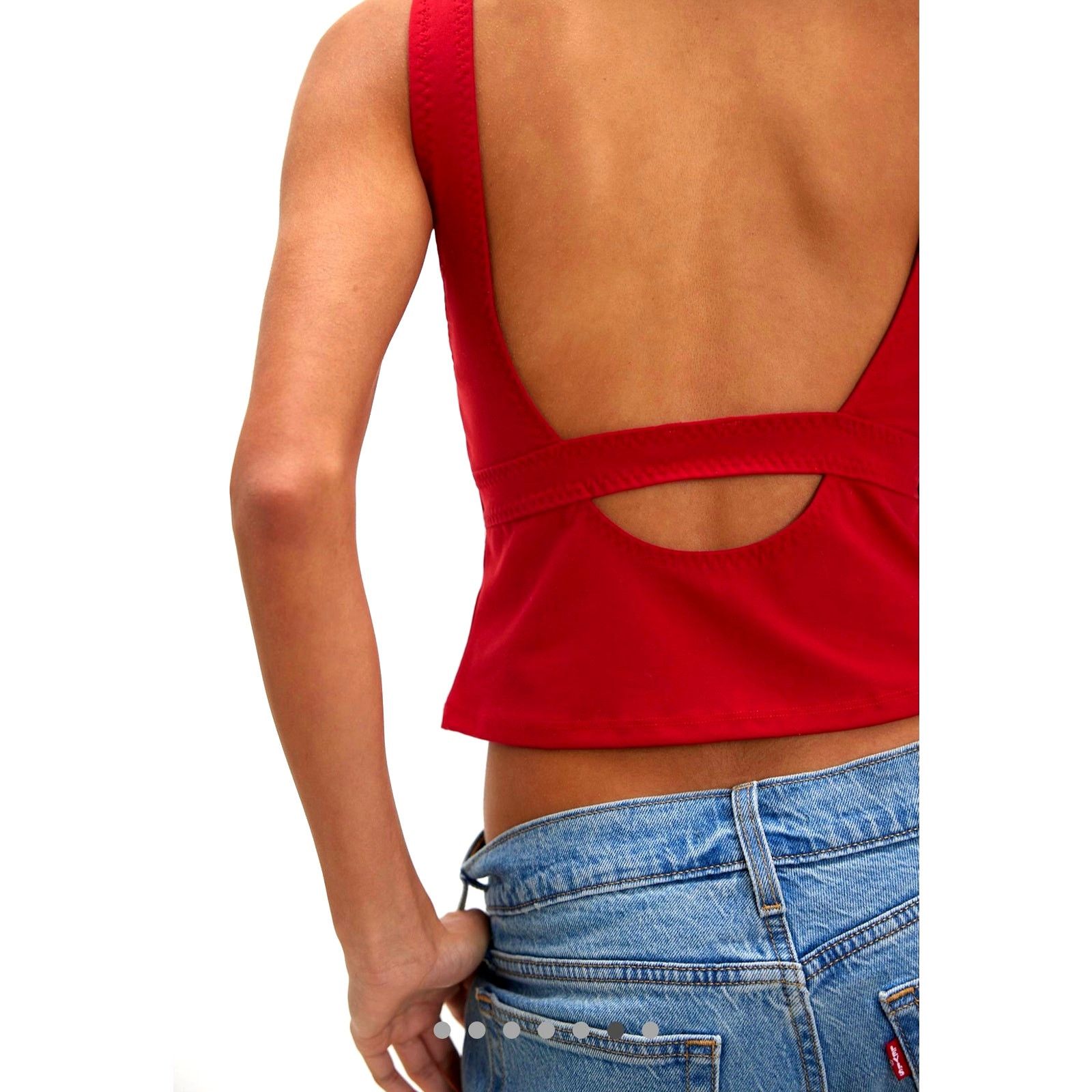 Free People Free People Just Getting Started Muscle Tank Tango Red XL Size XL / US 12-14 / IT 48-50 - 6 Thumbnail