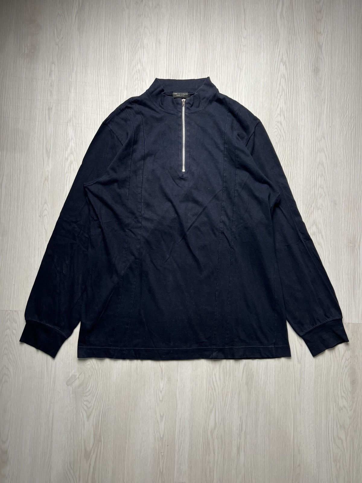 Comme des Garcons Vintage 90s Comme Des Garcons Homme Plus Half Zip Longsleeve Size US M / EU 48-50 / 2 - 1 Thumbnail