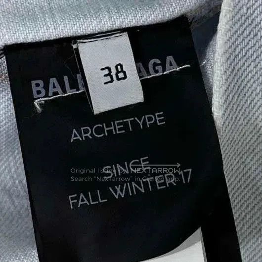 Balenciaga Balenciaga Embroidered Logo Denim Jacket. Size US S / EU 44-46 / 1 - 6 Thumbnail