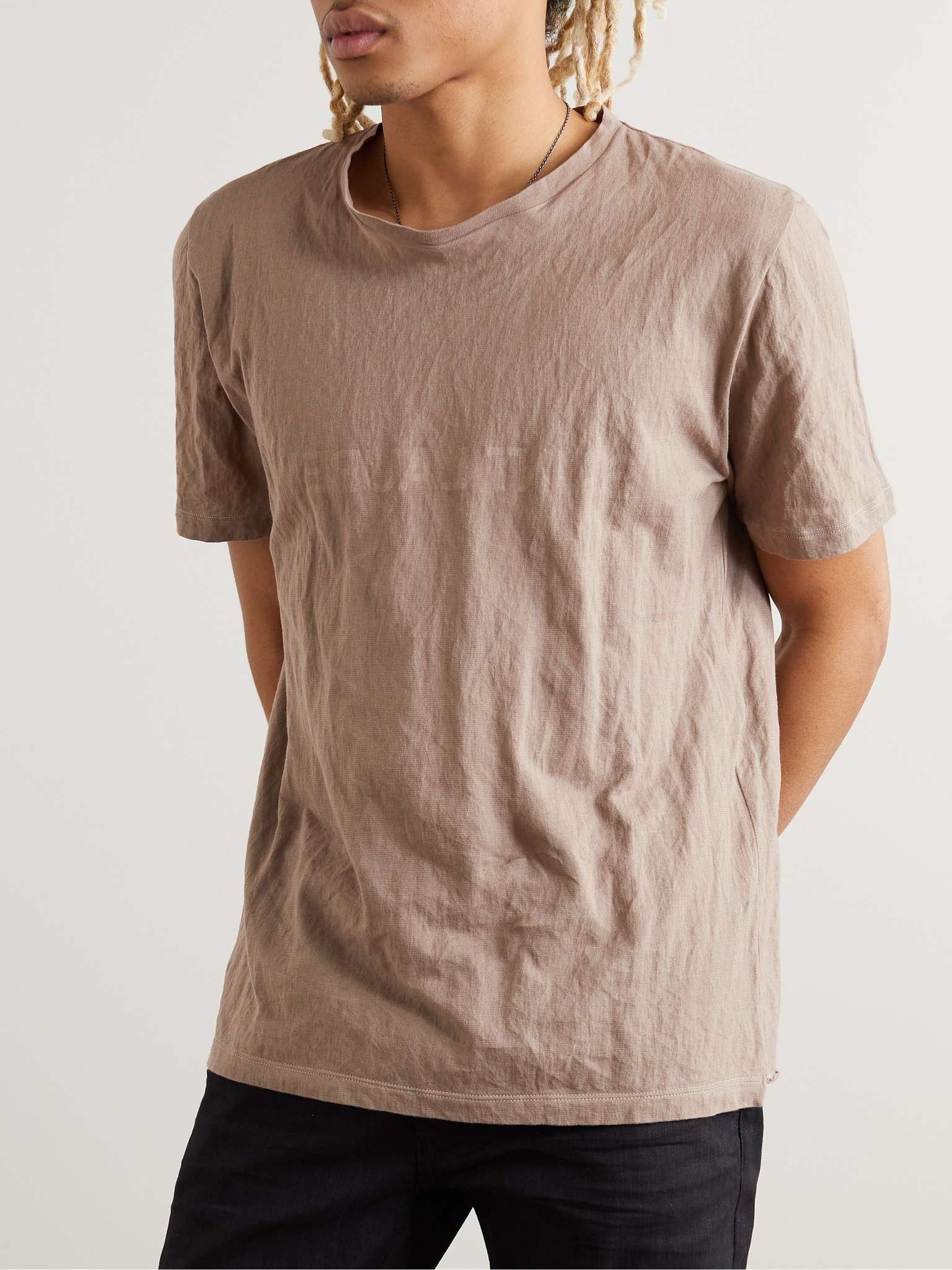 Saint Laurent Paris o1s1wg110625 737736 Reverse T-Shirt in Beige Size US XXL / EU 58 / 5 - 4 Thumbnail