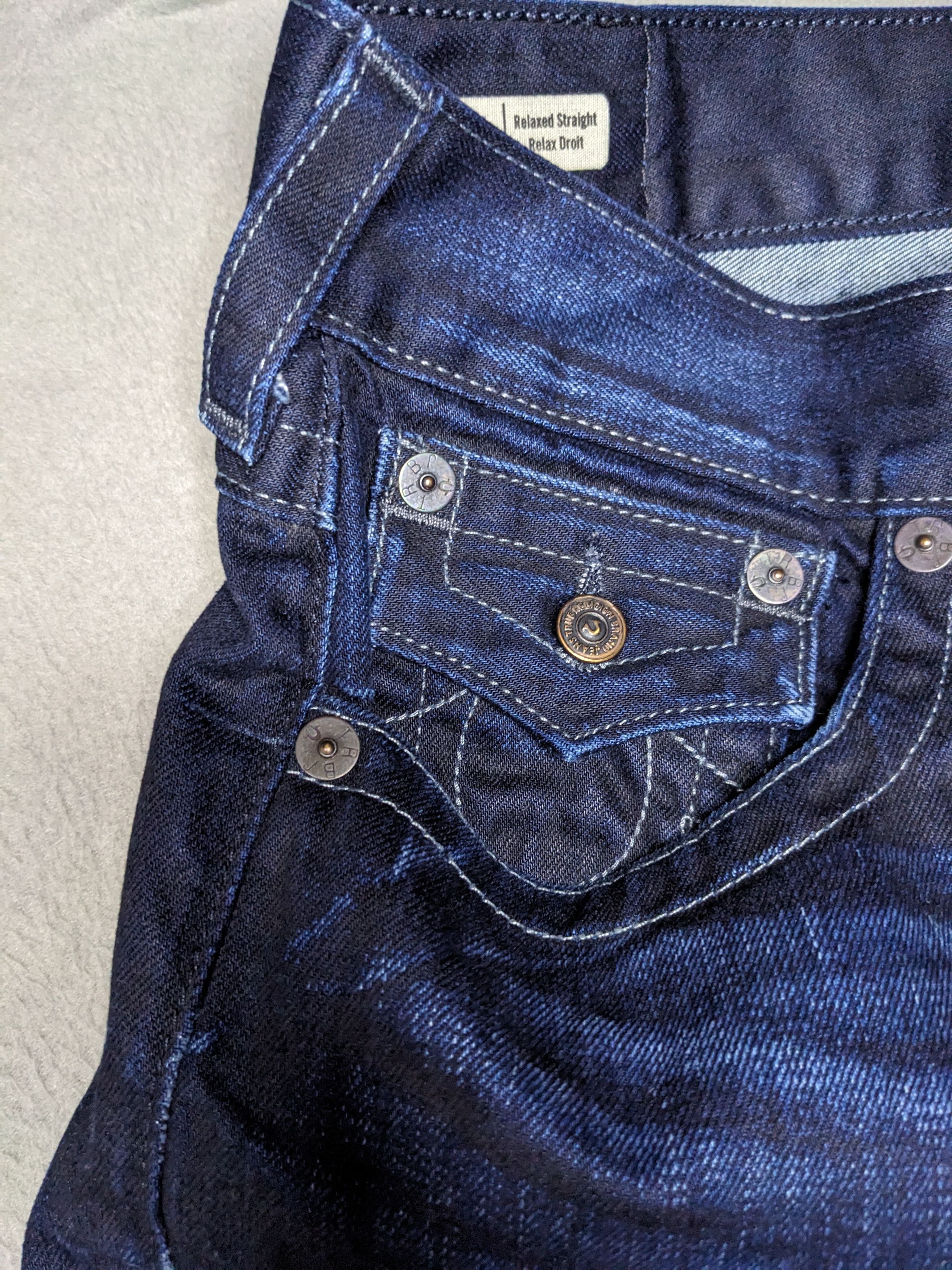 True Religion True Religion Ricky Jeans 34x29 Y2K Whiskered Made USA Size US 34 / EU 50 - 6 Thumbnail