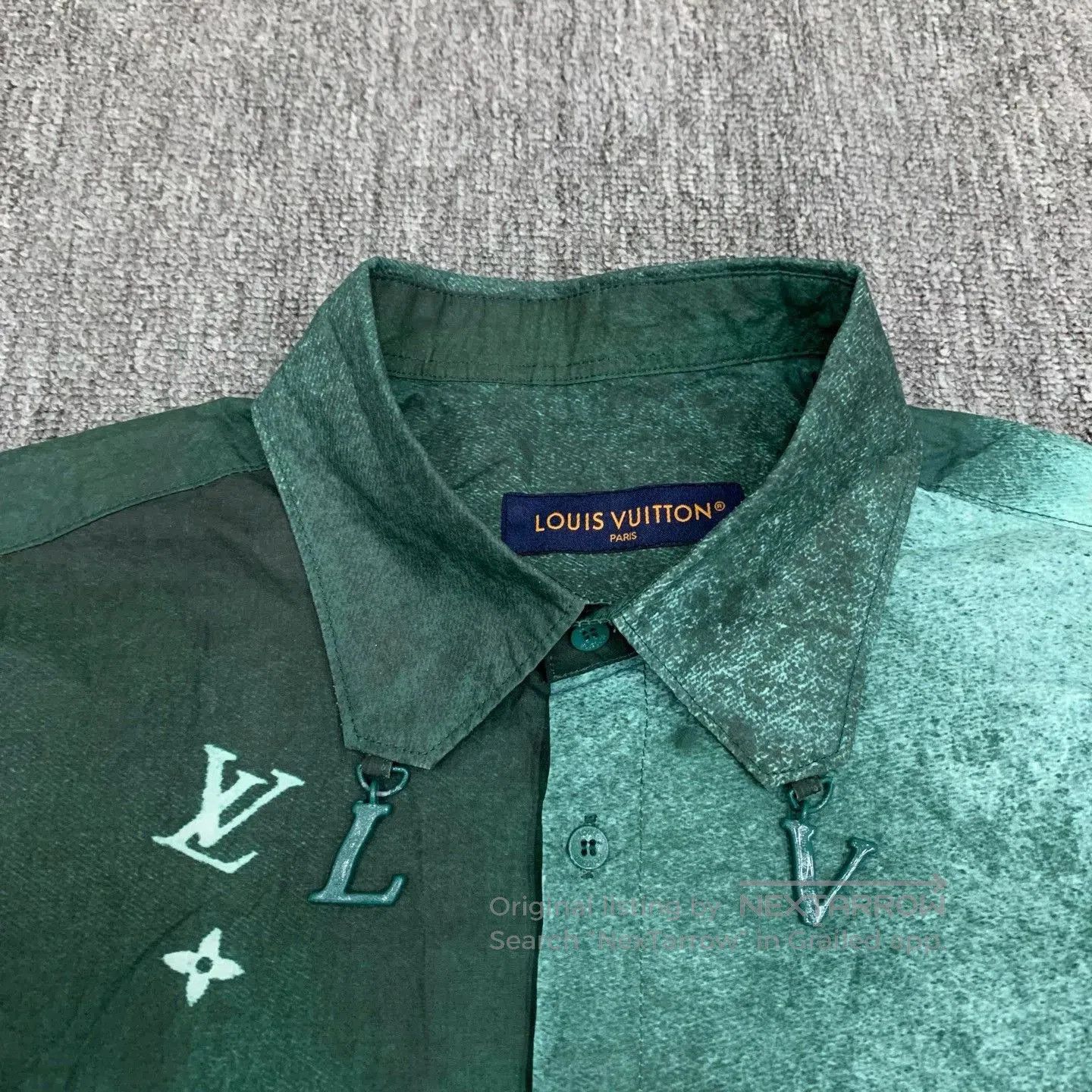 Louis Vuitton LV Green Ink Tie-Dye Shirt Jacket. Size US L / EU 52-54 / 3 - 8 Thumbnail