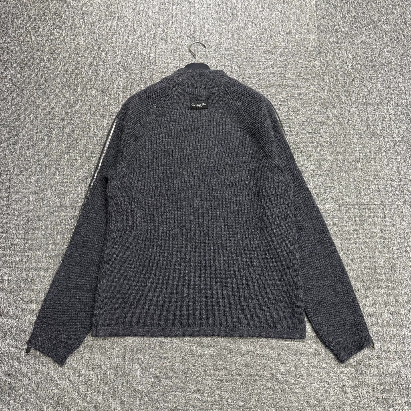 Dior Dior zip wool sweater L 106cm bust Size US L / EU 52-54 / 3 - 5 Thumbnail