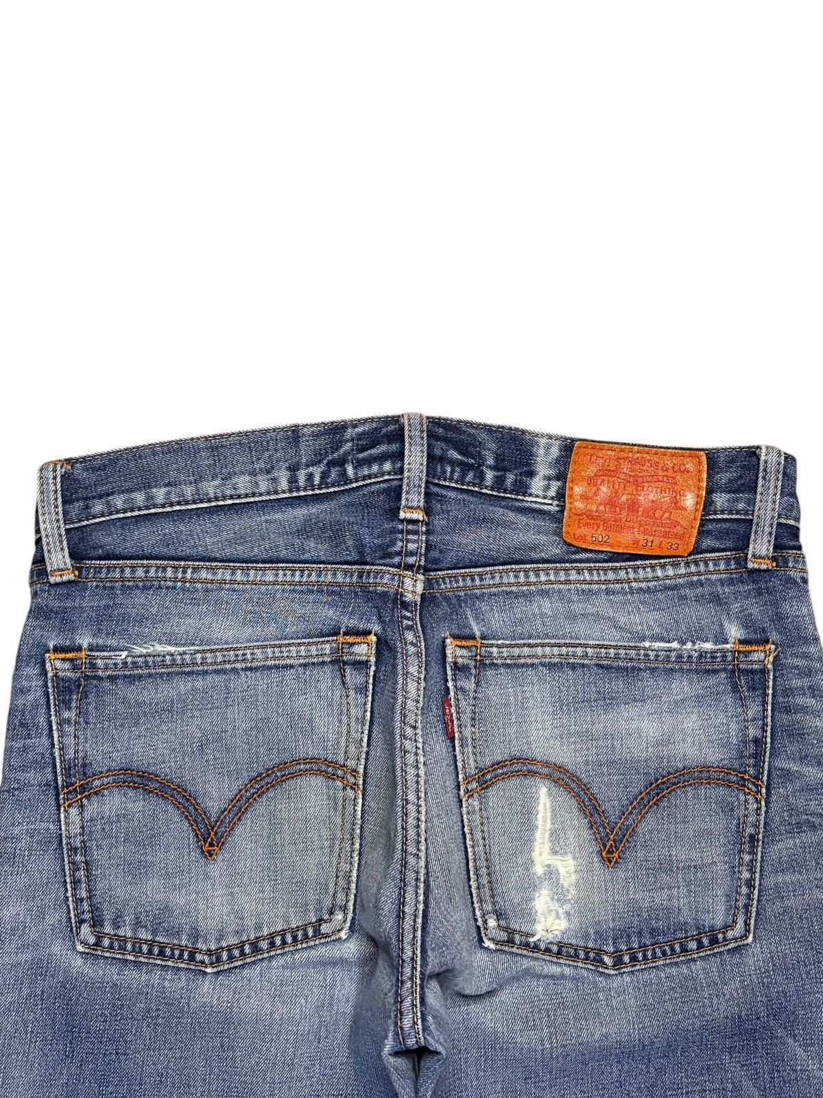 Levi's Vintage 90s Levis 502 Faded Wash Distressed Loose Jeans Size US 32 / EU 48 - 8 Thumbnail