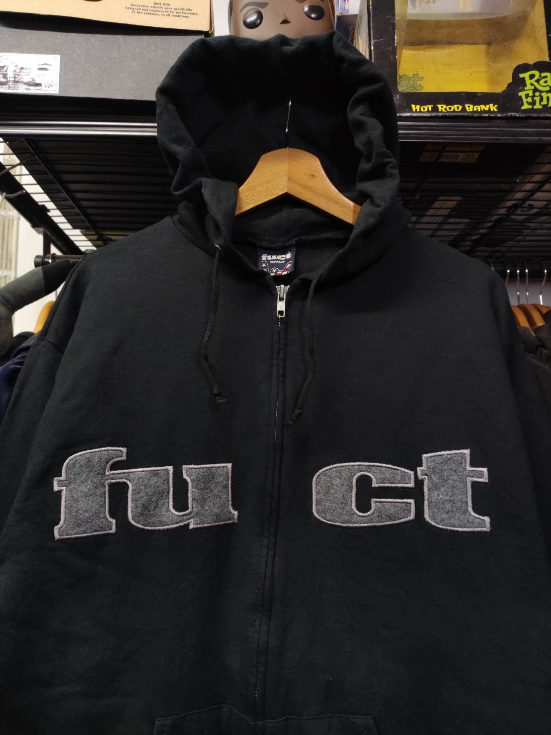 FUCT Rare! Vtg 90's Fuct Og Font Logo Zip-Up Hoodie | Grailed
