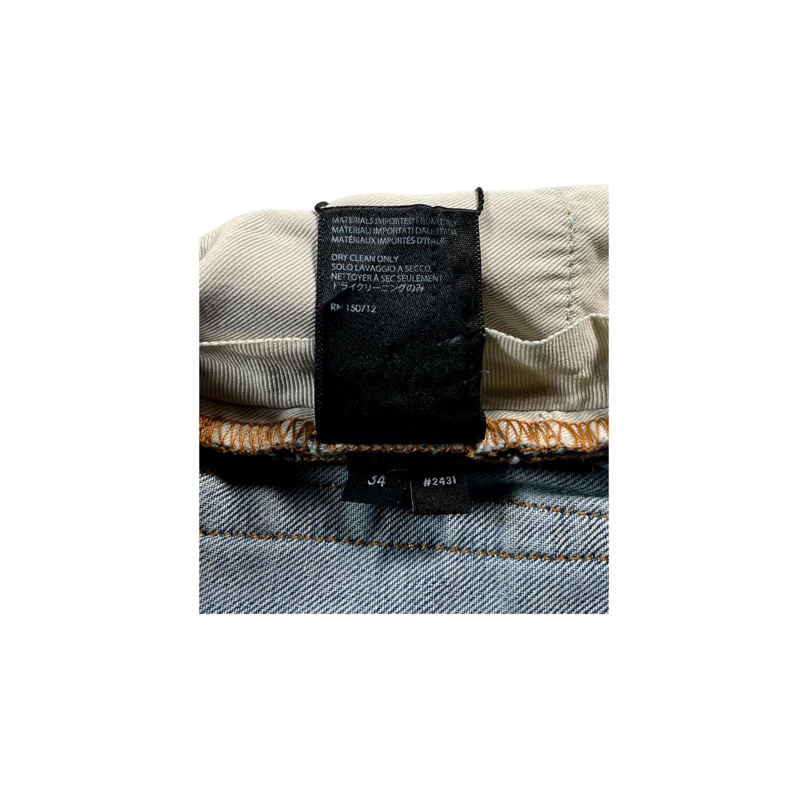 Amiri Amiri Plaid Patch MX1 Light Wash, Navy & Red Jeans Size US 34 / EU 50 - 6 Thumbnail