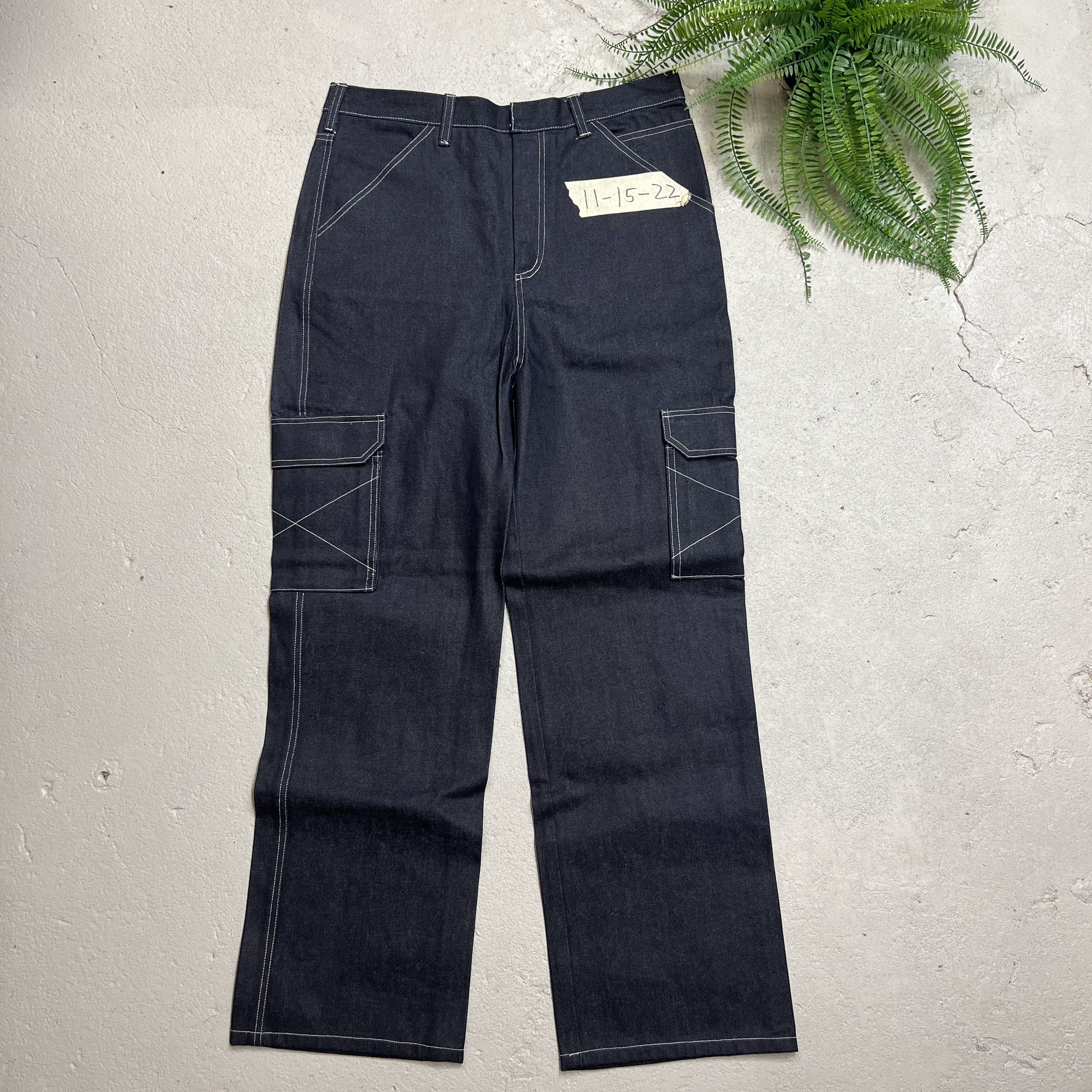Yeezy Yeezy Kanye West Szn X Raw Denim Jean Sample 1/1 Size US 33 - 1 Thumbnail