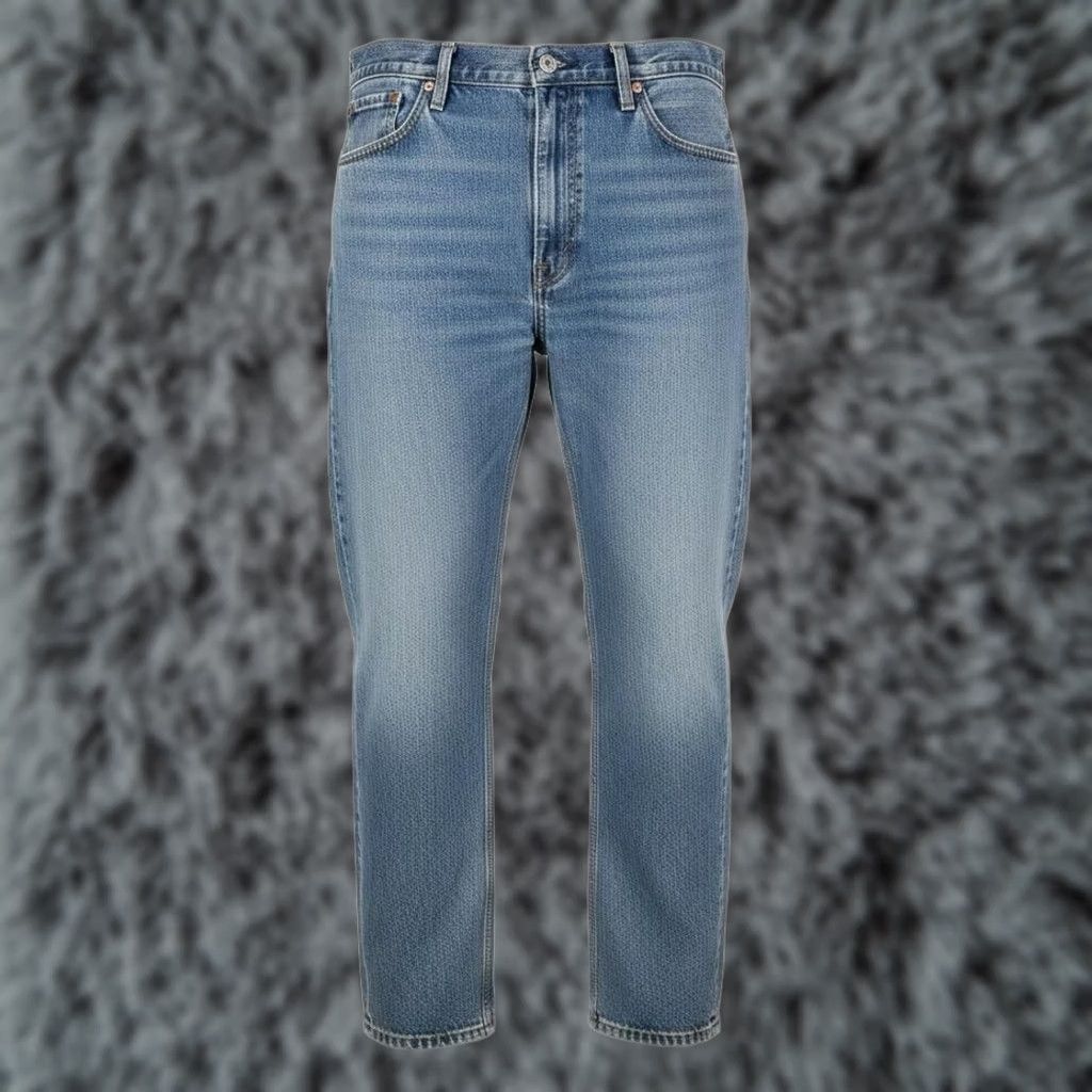Levi's Levi's 505 Jeans Mens Regular Fit Blue Medium Wash Straight Zip Fly 40x34 Denim Pocket Logo 5-Pocket US Made Size US 40 / EU 56 - 1 Thumbnail