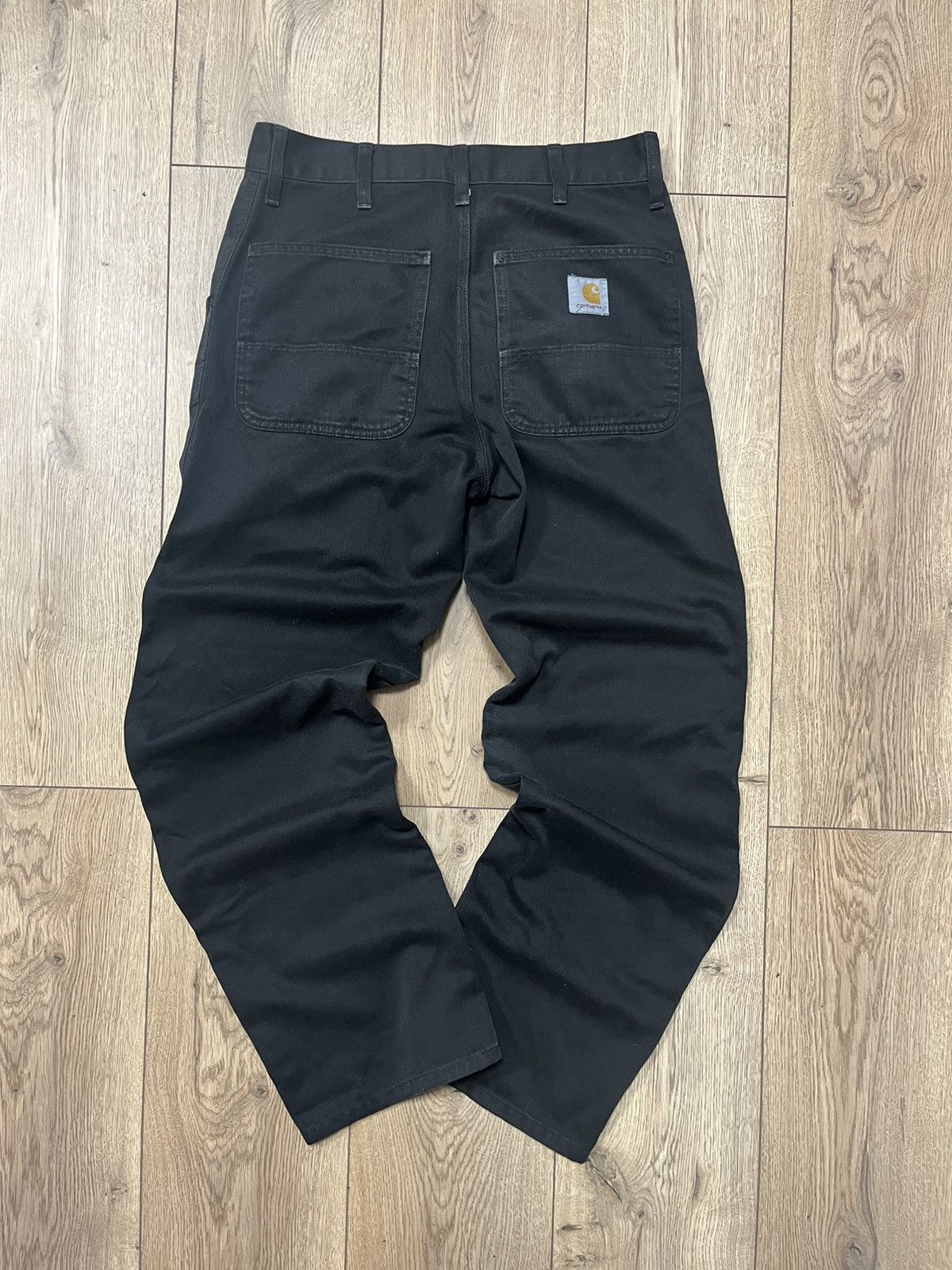 Carhartt × Vintage Vintage 90s Carhartt Workwear Black Simple Pants Trousers Size US 30 / EU 46 - 1 Thumbnail