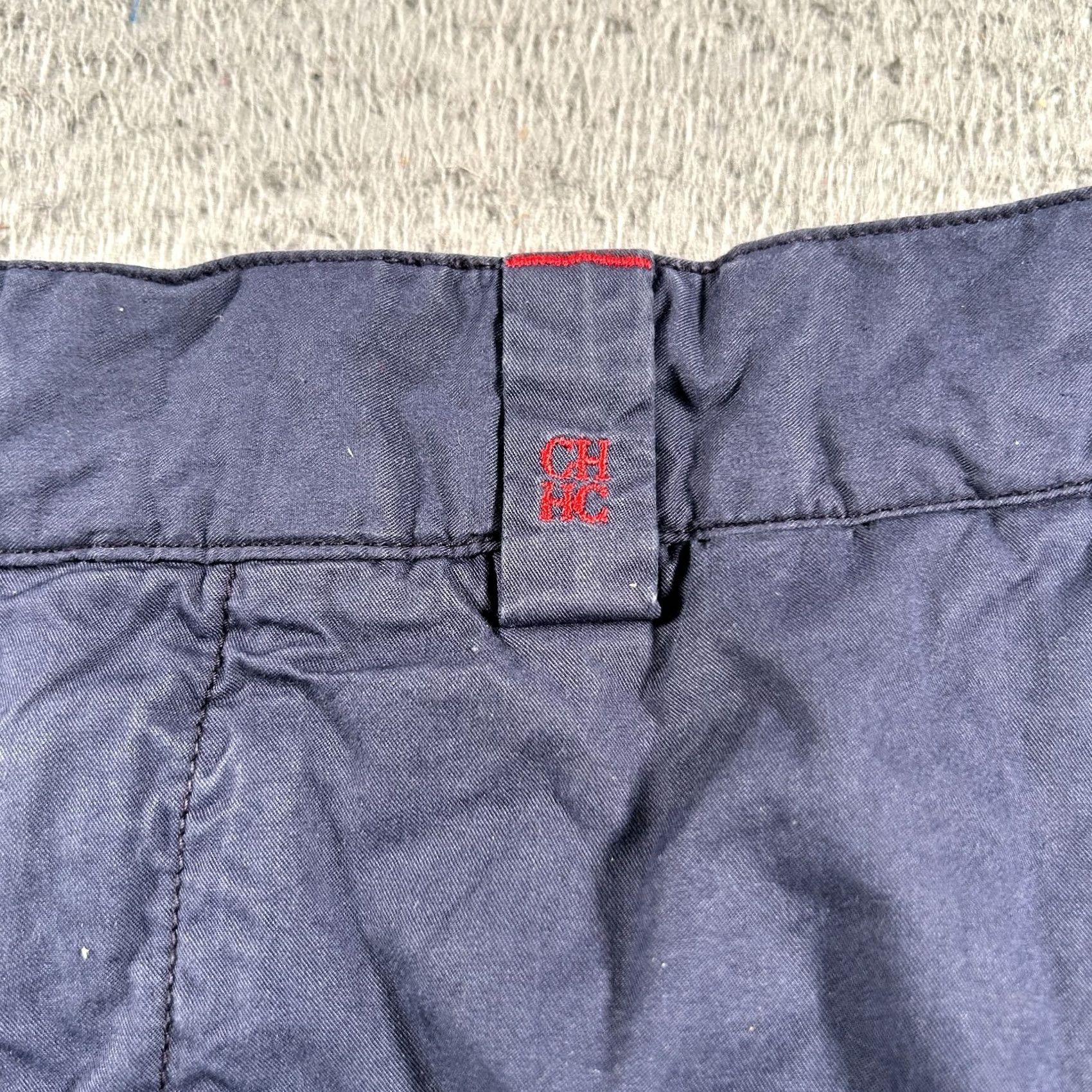 Carolina Herrera Carolina Herrera Pants 32x26 Navy Chino Straight Leg Mid Rise Cotton Blend Men Pants Size US 34 / EU 50 - 3 Thumbnail