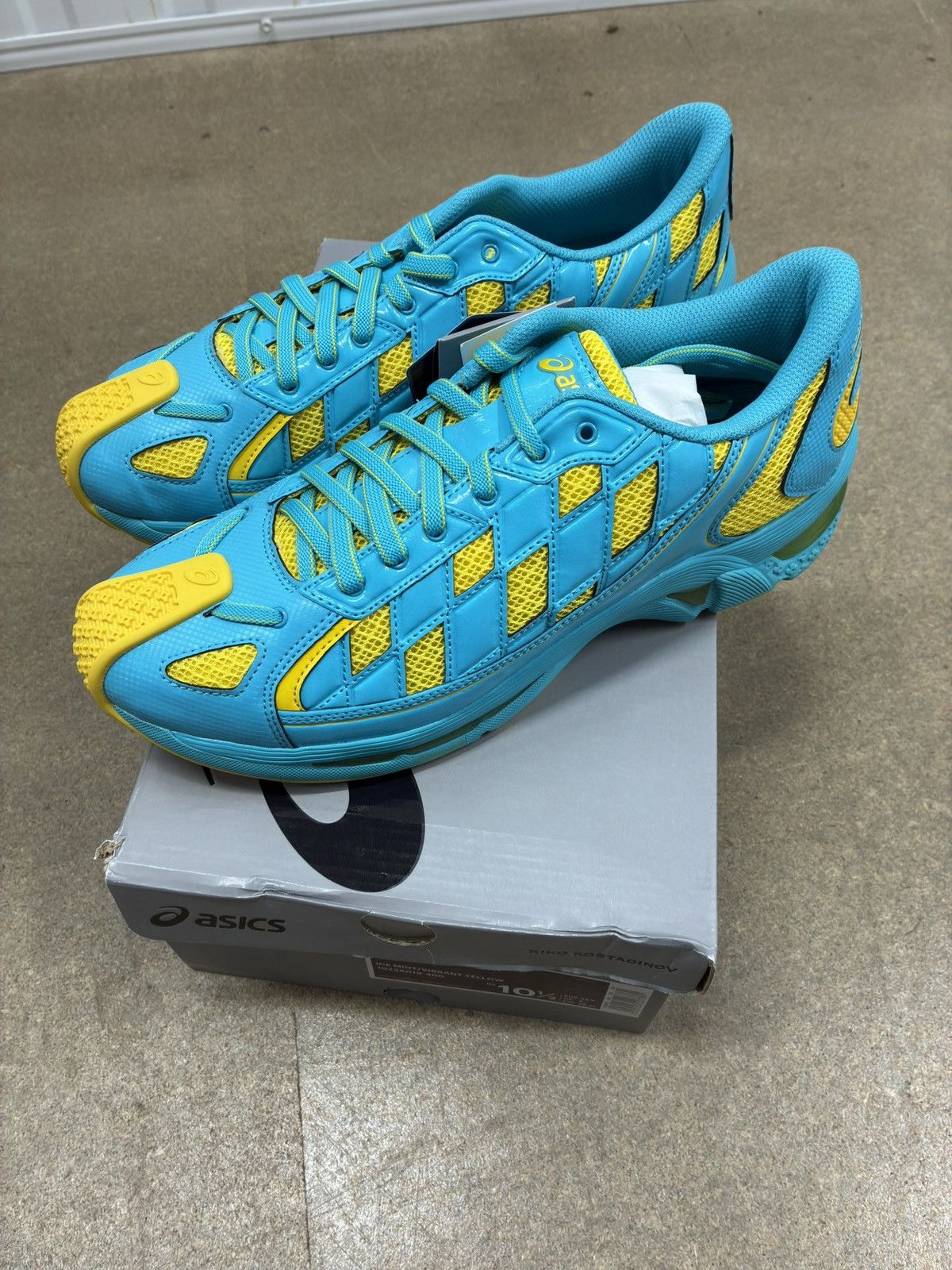 Asics × Kiko Kostadinov ASICS KIKO KOSTADINOV GEL KIRIL ICE MINT VIBRANT YELLOW BLUE Size US 10.5 / EU 43-44 - 5 Thumbnail