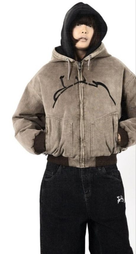 Japanese Brand × Vintage Y2K High Street Washing Zipper Hooded Sweater Size US L / EU 52-54 / 3 - 3 Thumbnail