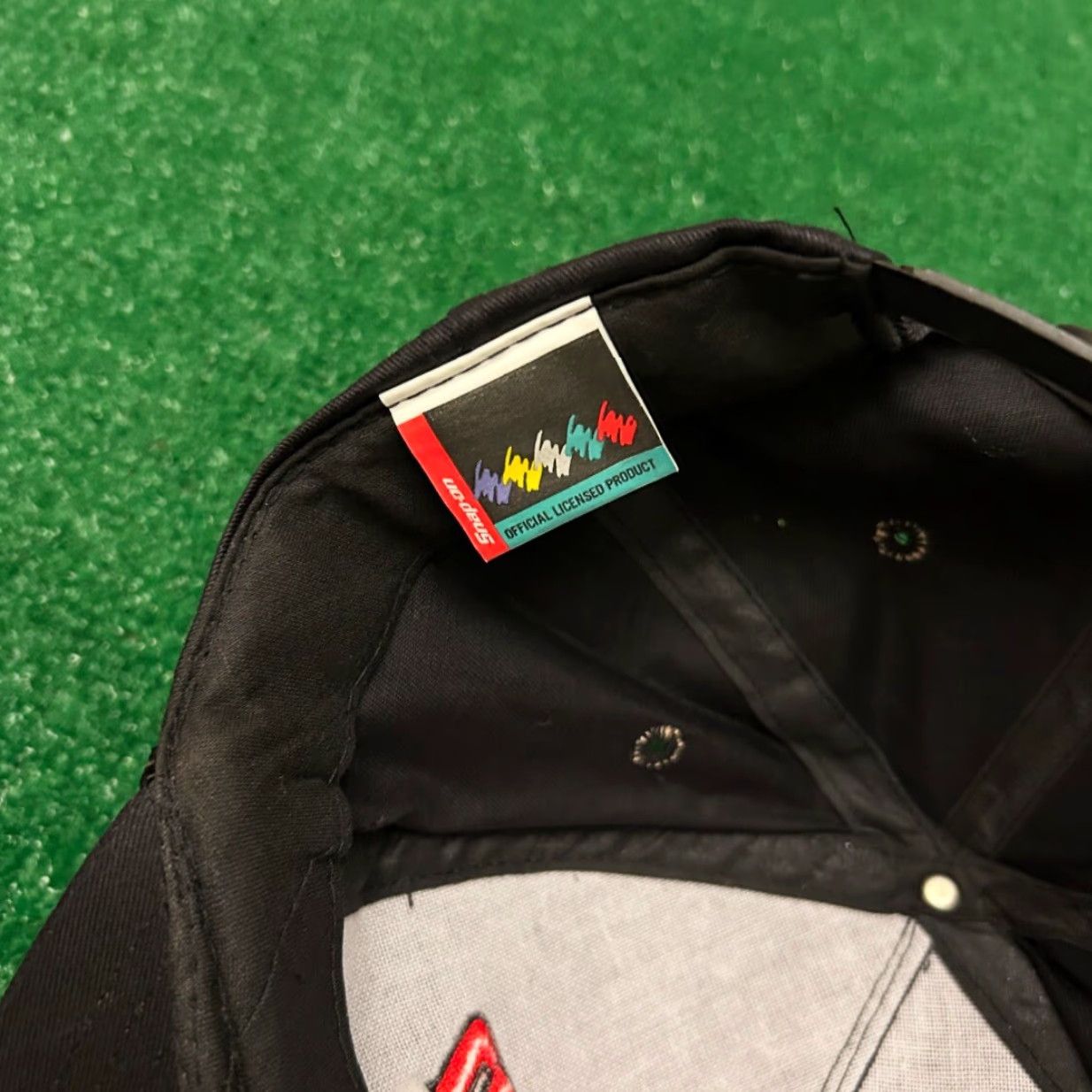 Vintage VINTAGE Snap-on Racing Snap On Tools Logo VTG SnapBack Hat Adult Black Snapback 90s Mens One Size Black USA Sports Hip Hop Adjustable Size ONE SIZE - 3 Thumbnail