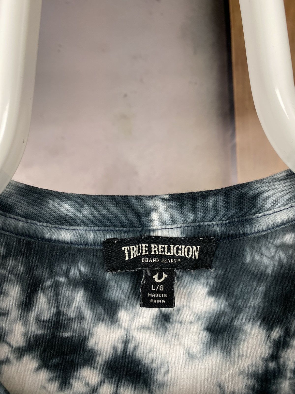 True Religion 🧲T-Shirt True Religion Brand Jeans Big Logo Tie Dye Tee🧲 Size US L / EU 52-54 / 3 - 7 Thumbnail
