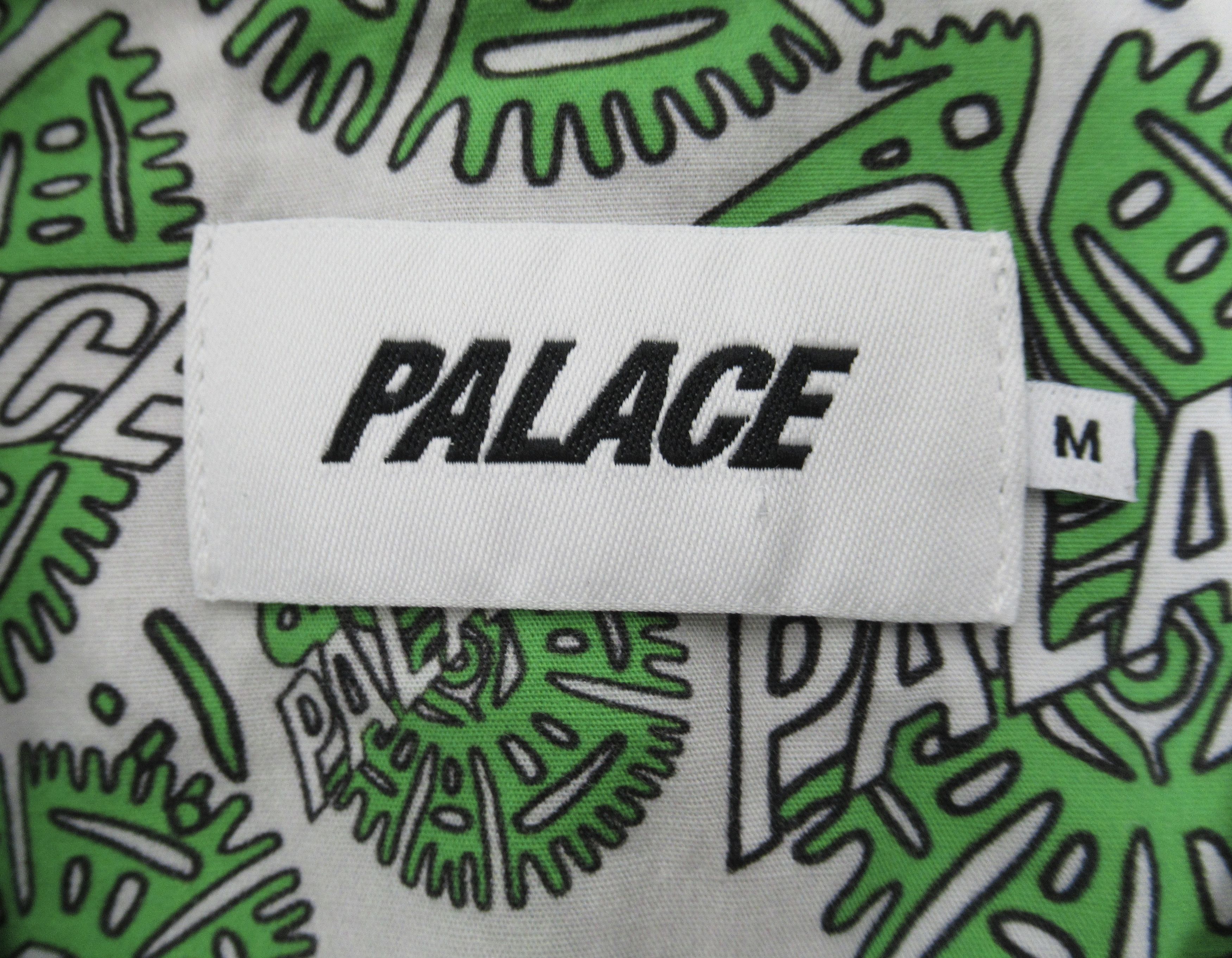 Palace Palace Men's Surf Shirt White Green Size M Size US M / EU 48-50 / 2 - 7 Thumbnail