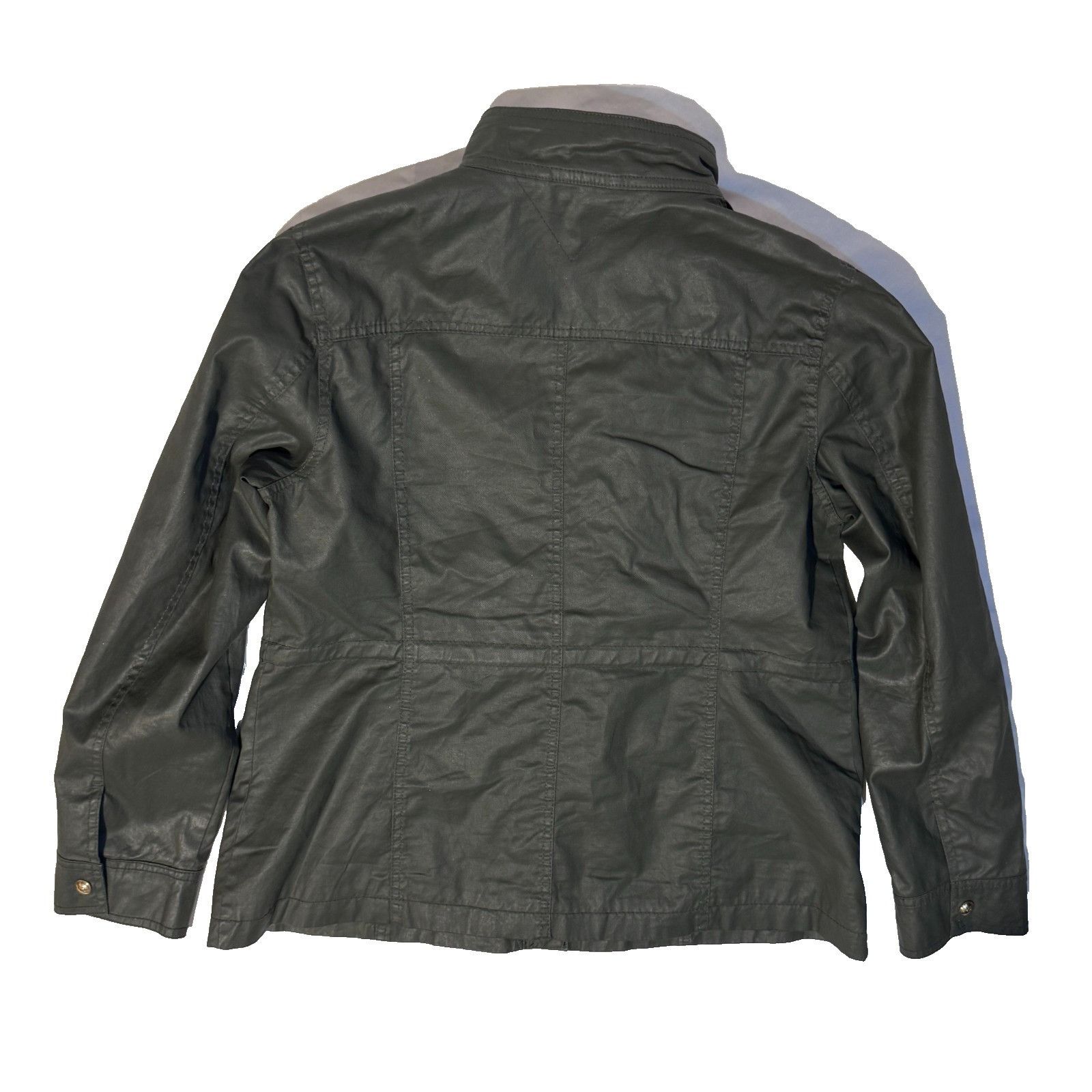 Tommy Hilfiger Tommy Hilfiger Lightweight Olive Green Waxed Utility Militar Size XL / US 12-14 / IT 48-50 - 8 Thumbnail