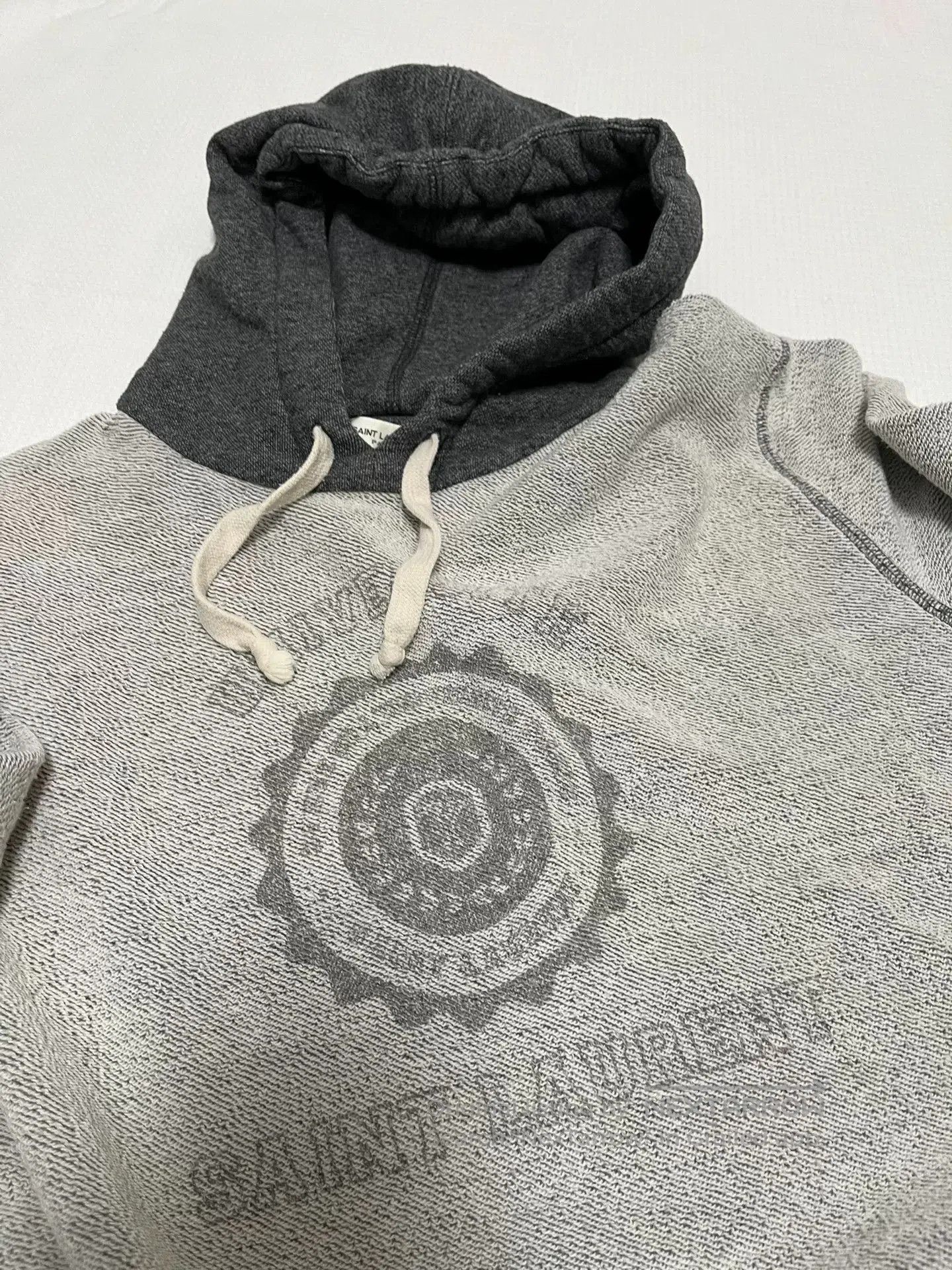 Saint Laurent Paris Saint Laurent Gray Hoodie Size L. Size US L / EU 52-54 / 3 - 4 Thumbnail
