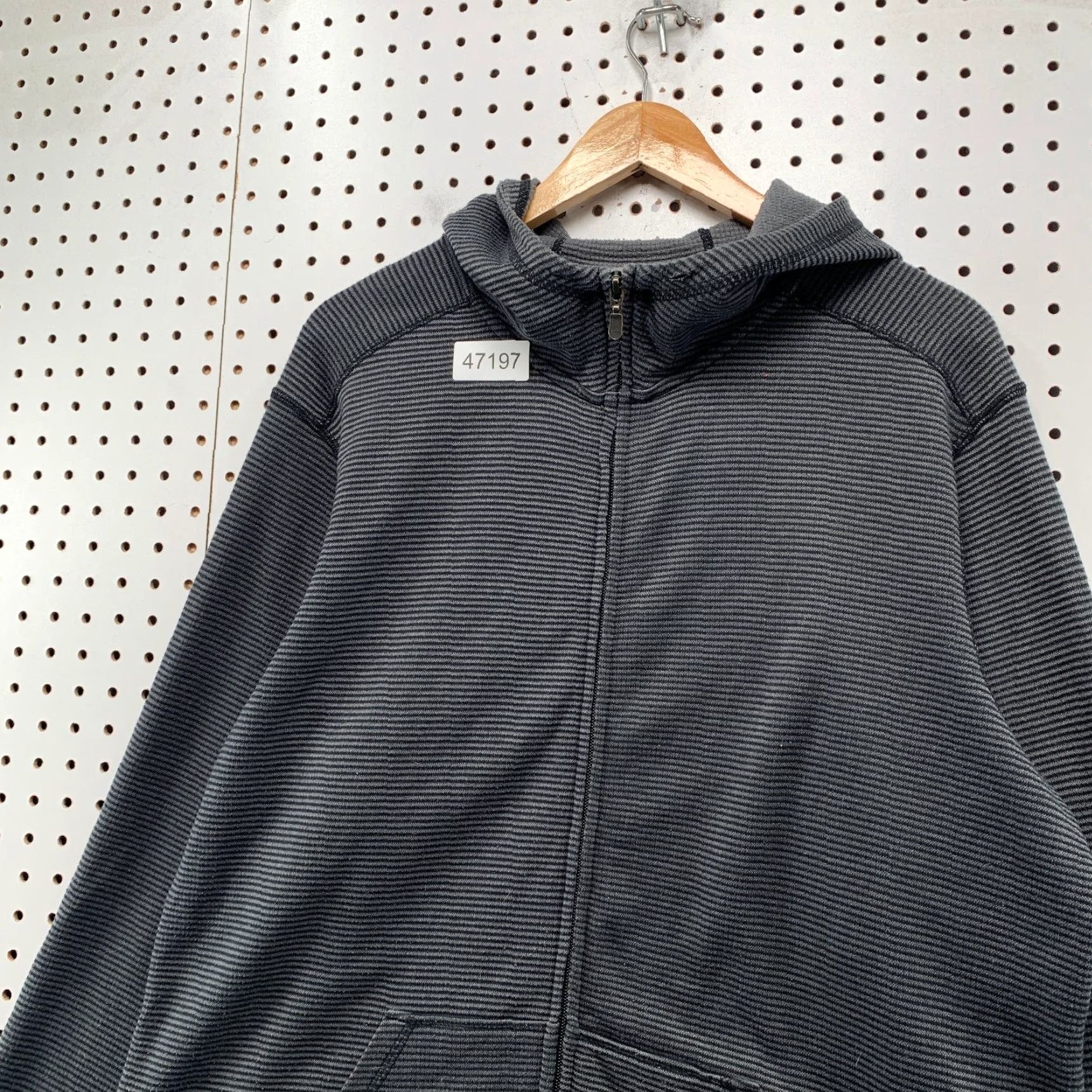 ExOfficio ExOfficio Hoodie Mens XL Gray Waffle Knit Thermal Hooded Outdoor Hopper? Size US XL / EU 56 / 4 - 7 Thumbnail