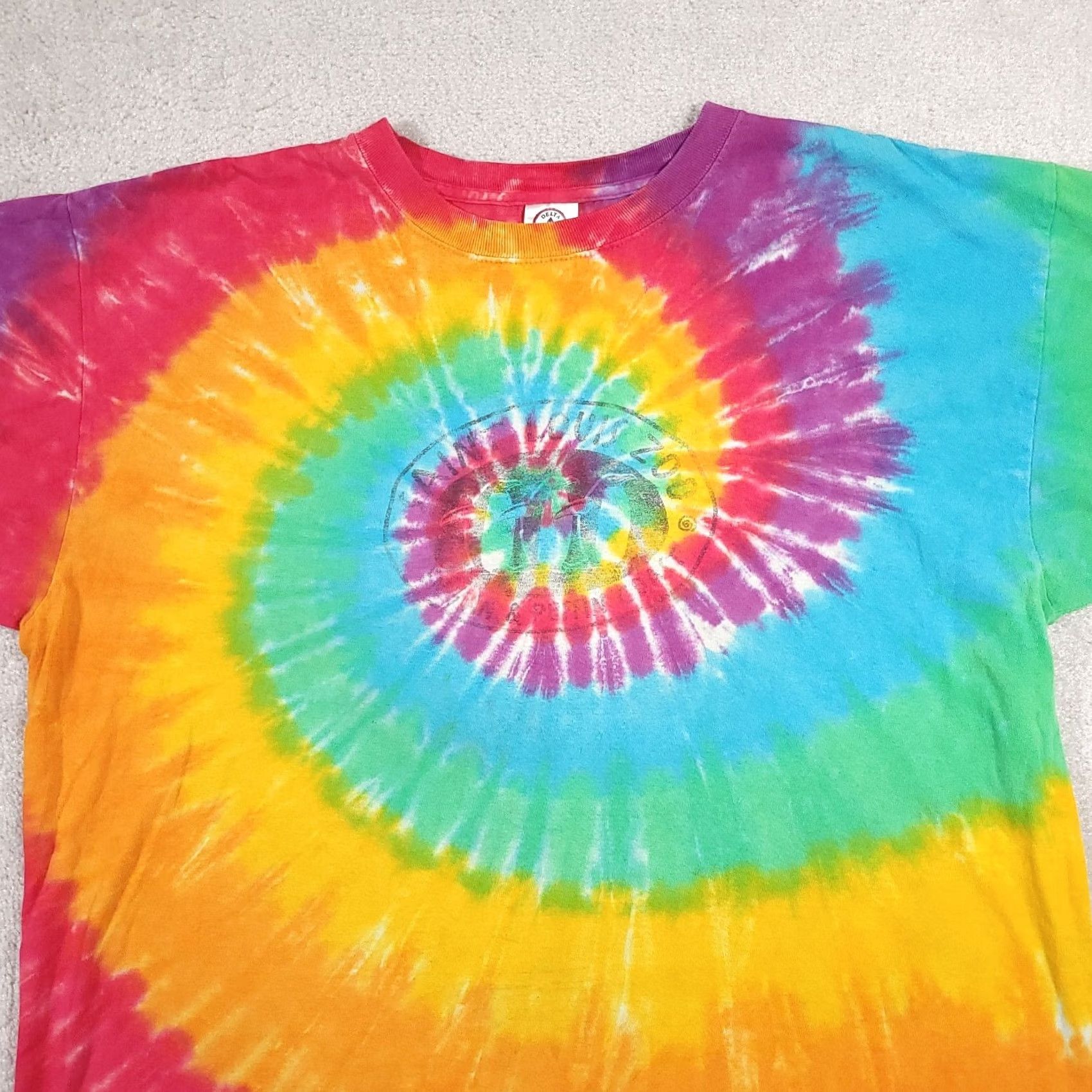 Delta VINTAGE Delta Tie Dye Shirt Adult XL St. Louis Zoo Short Sleeve 90s Mens Size US XL / EU 56 / 4 - 3 Thumbnail