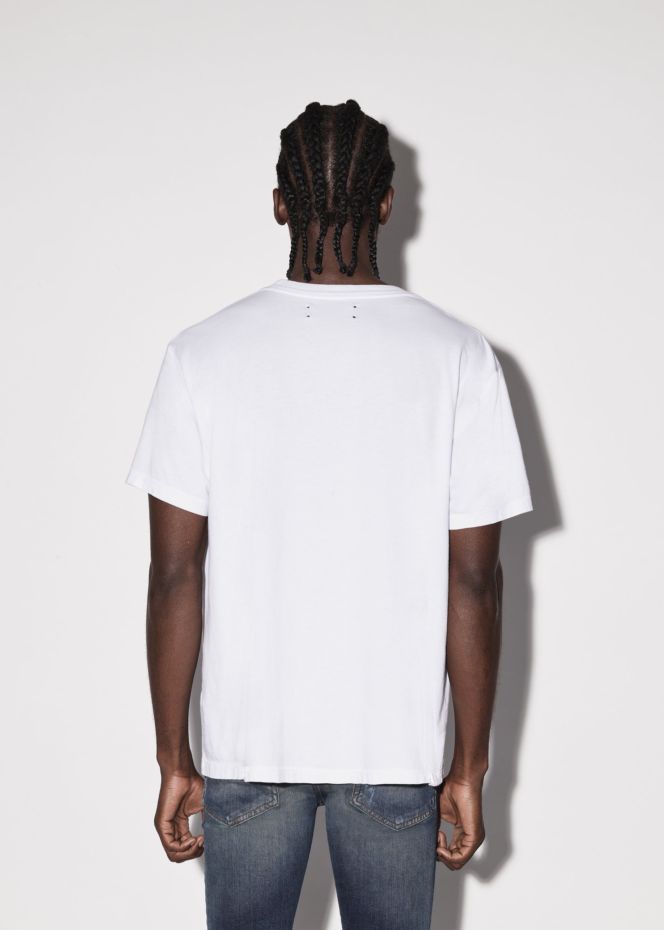 Amiri oc11z0225 Core Logo Short Sleeve T-Shirt in White Size US XL / EU 56 / 4 - 4 Thumbnail