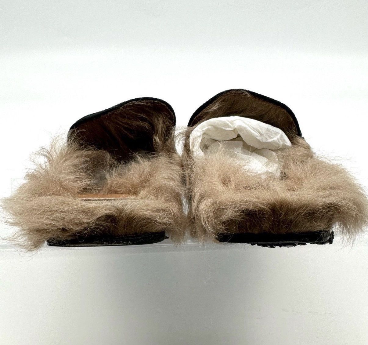 Gucci Gucci/Horsebit Velvet Fur-Lined Mule Slippers K12 Size US 7 / IT 37 - 3 Thumbnail