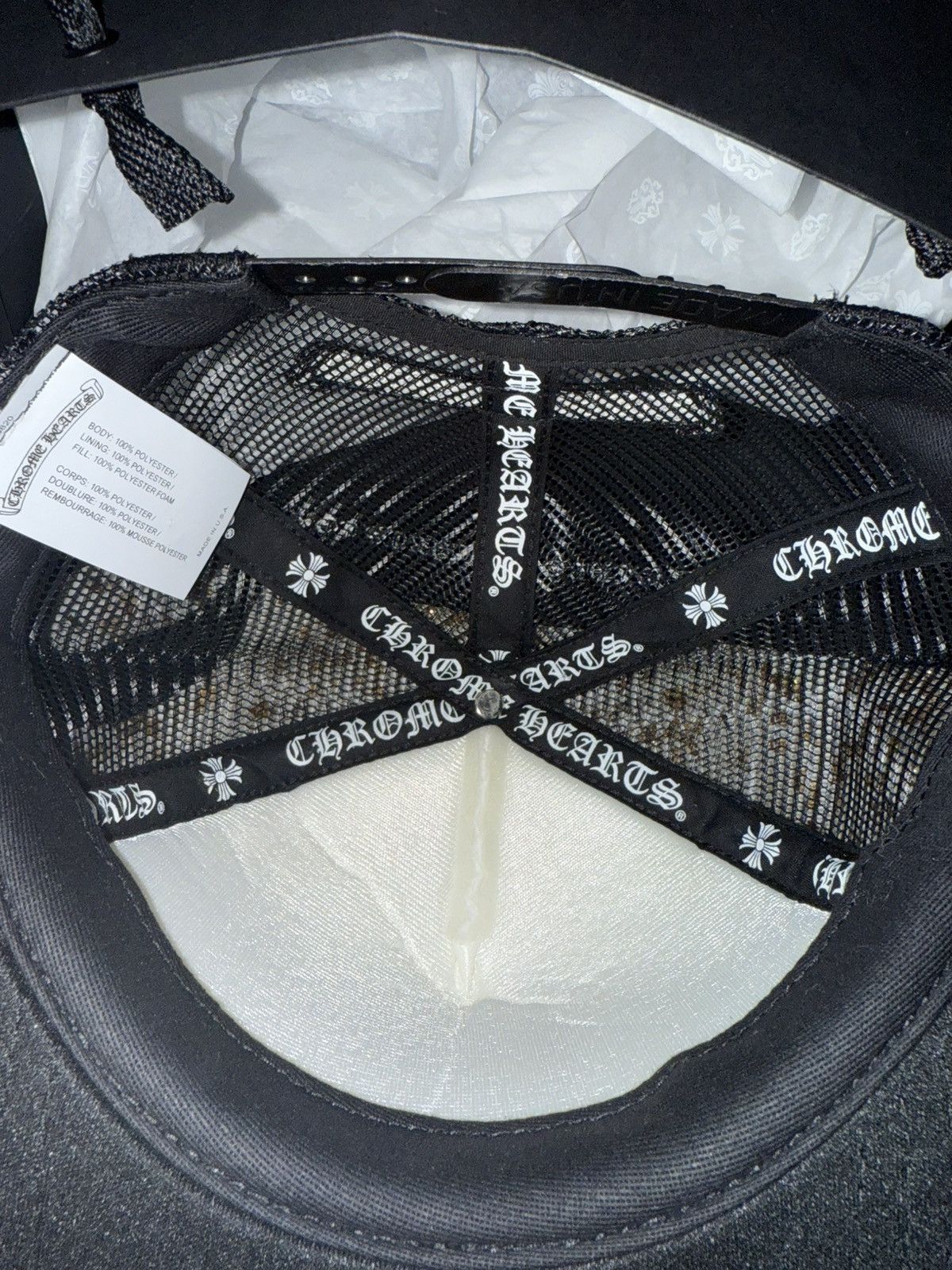 Chrome Hearts Chrome Hearts script trucker hat Size ONE SIZE - 10 Thumbnail