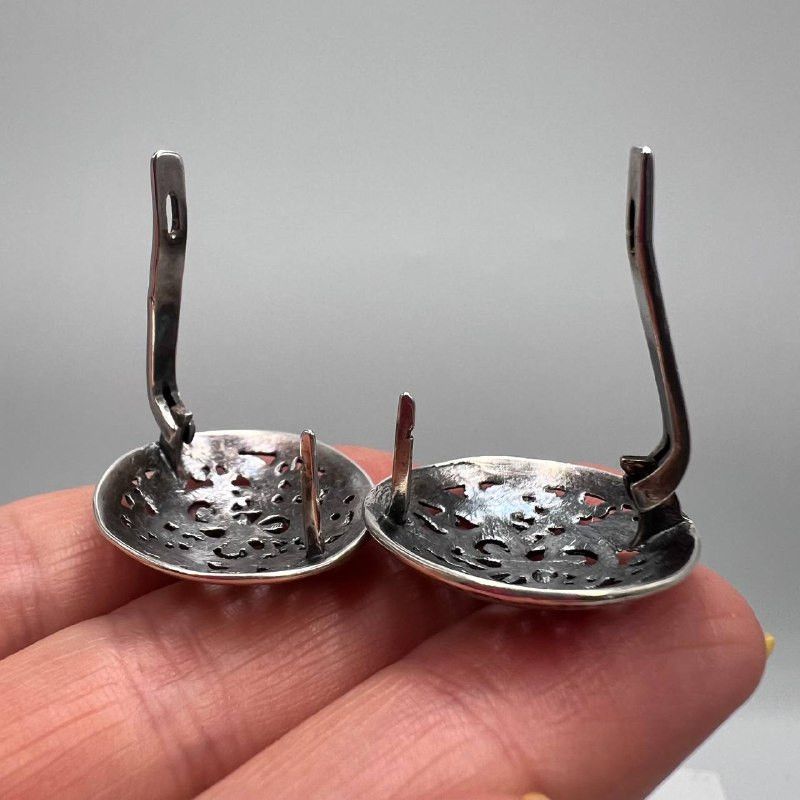 Vintage Vintage Sterling Silver 925 Filigree Clip On Earrings 8.6g Size ONE SIZE - 5 Thumbnail