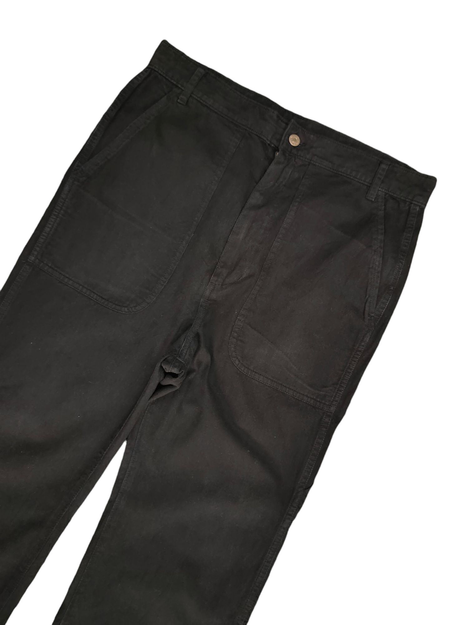 Le Grande Bleu (L.G.B.) Loose Flare Frapbois Dyed Black Fatigue Pants Size US 34 / EU 50 - 4 Thumbnail