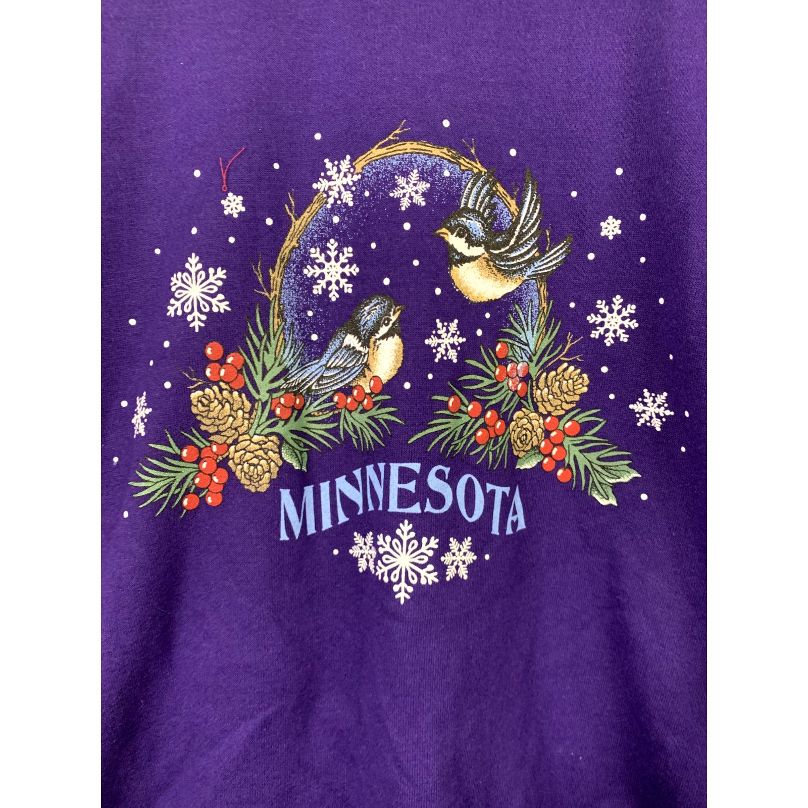 Jerzees Vintage Minnesota Sweatshirt Crewneck XL Purple STAINED 90s Size US XL / EU 56 / 4 - 6 Thumbnail
