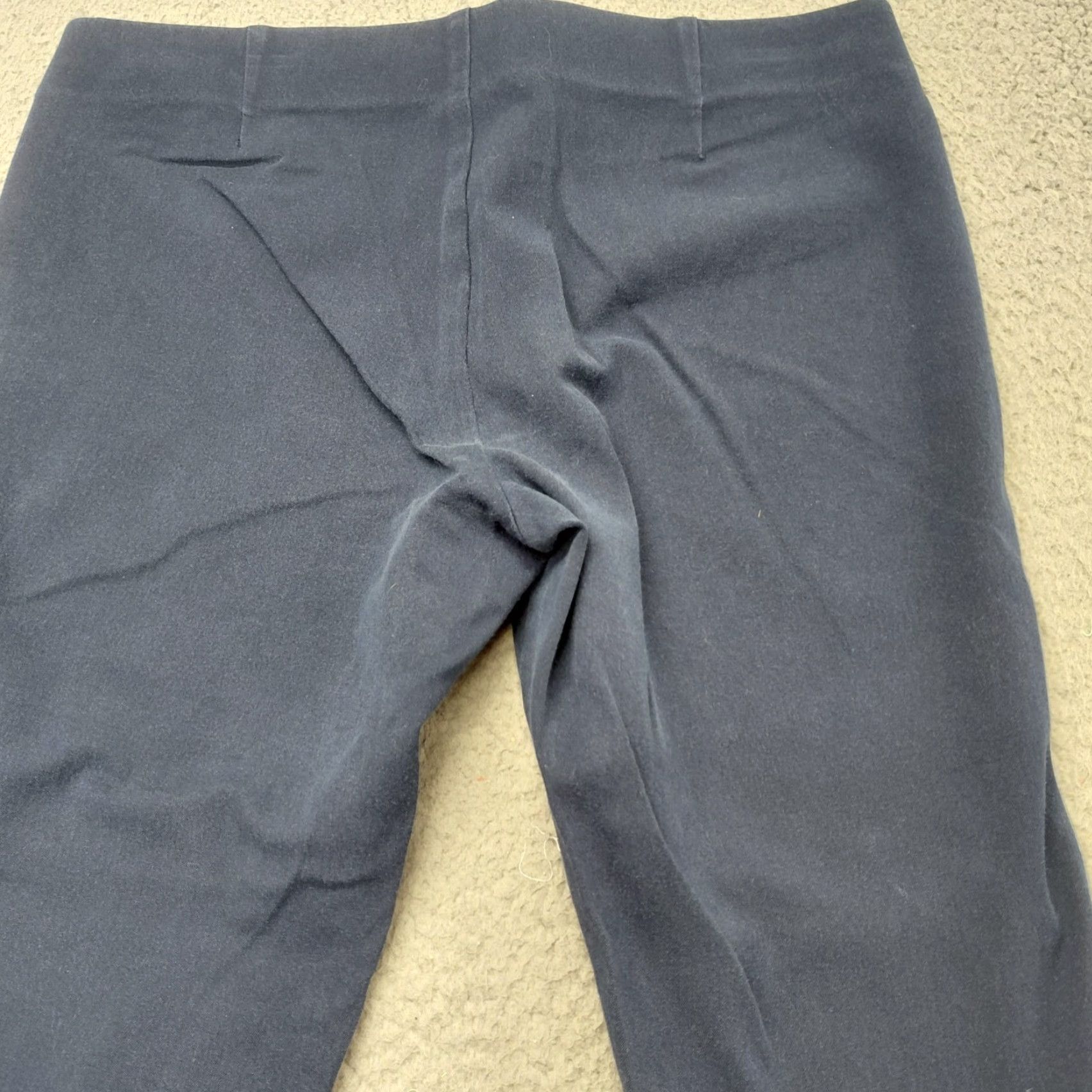 Ralph Lauren Lauren Ralph Lauren Pants Womens 12 Blue Slim Fit Pull On Stretch Leggings Tapered Leg City Preppy Casual Dressy Knit Cotton Elastane Viscose Size 34" / US 12 / IT 48 - 3 Thumbnail